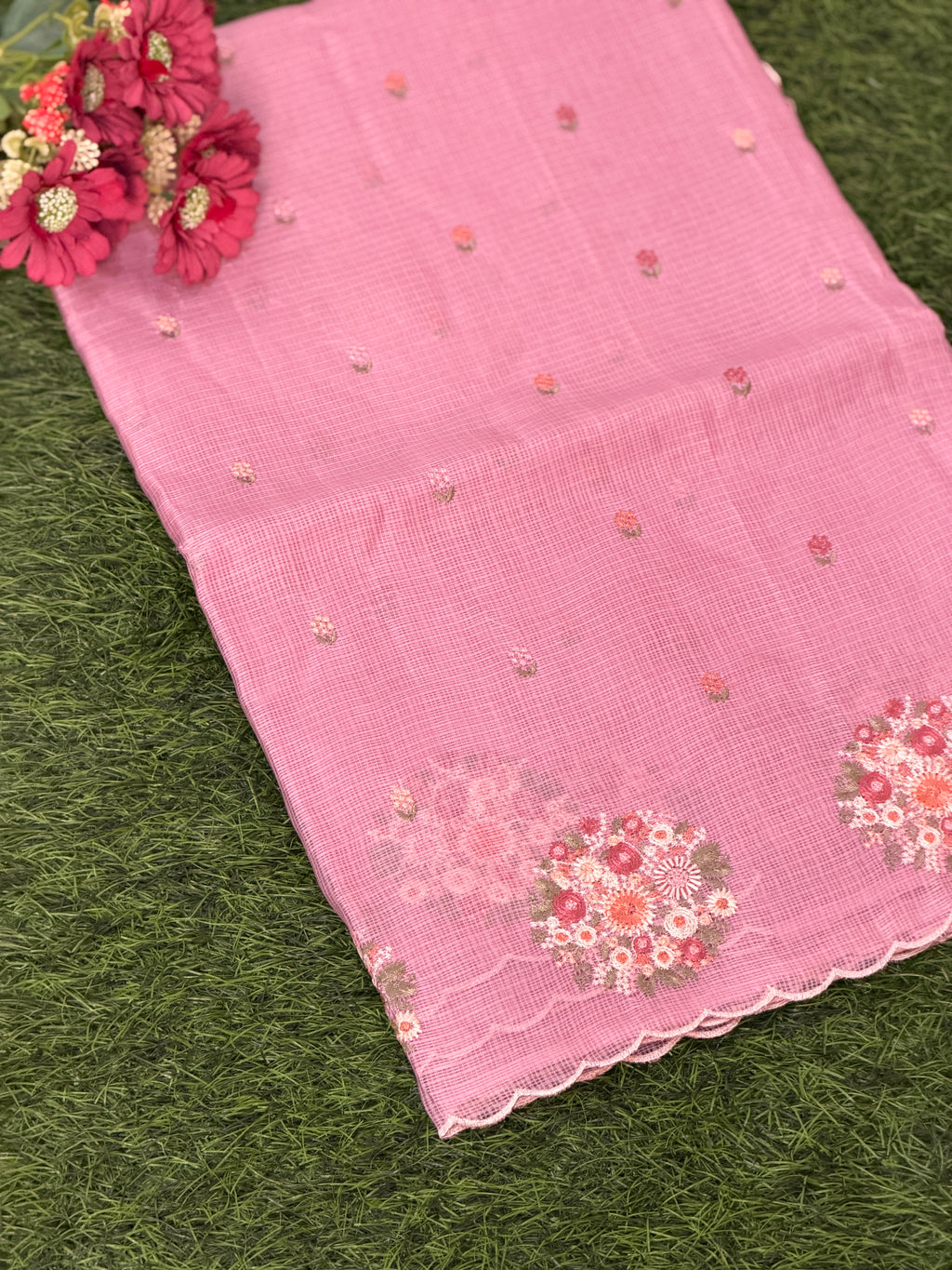Royal Grace Net Cotta Saree
