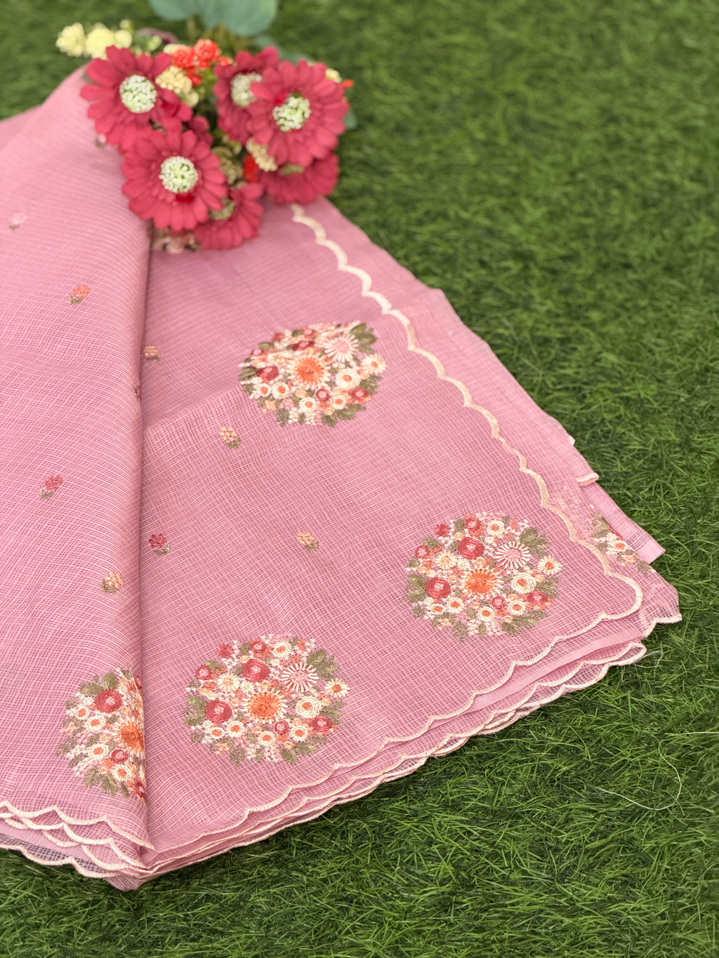 Royal Grace Net Cotta Saree