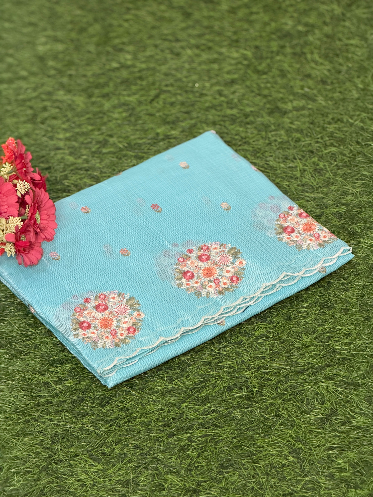 Royal Grace Net Cotta Saree