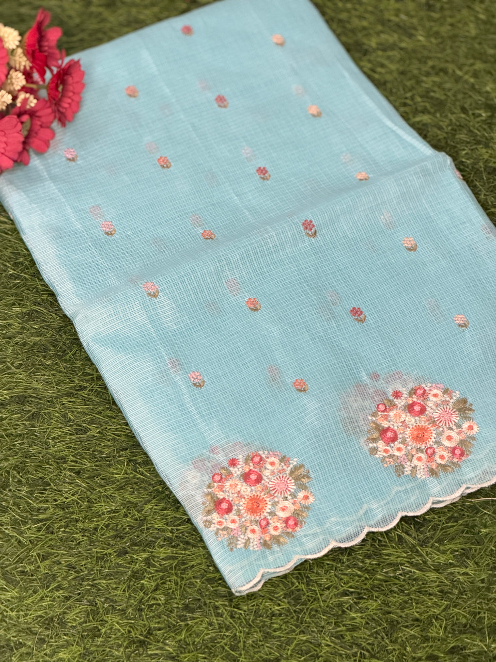 Royal Grace Net Cotta Saree