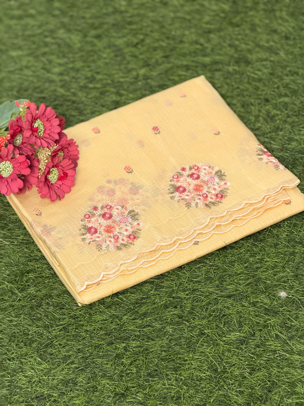Royal Grace Net Cotta Saree