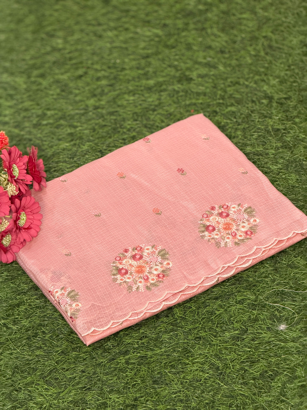 Royal Grace Net Cotta Saree