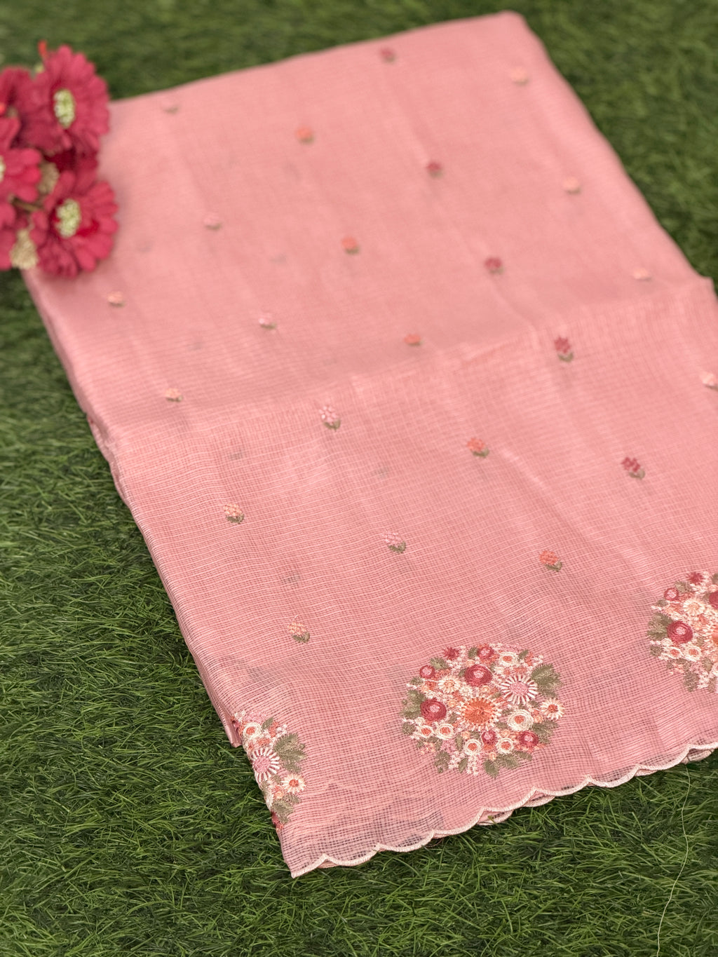 Royal Grace Net Cotta Saree