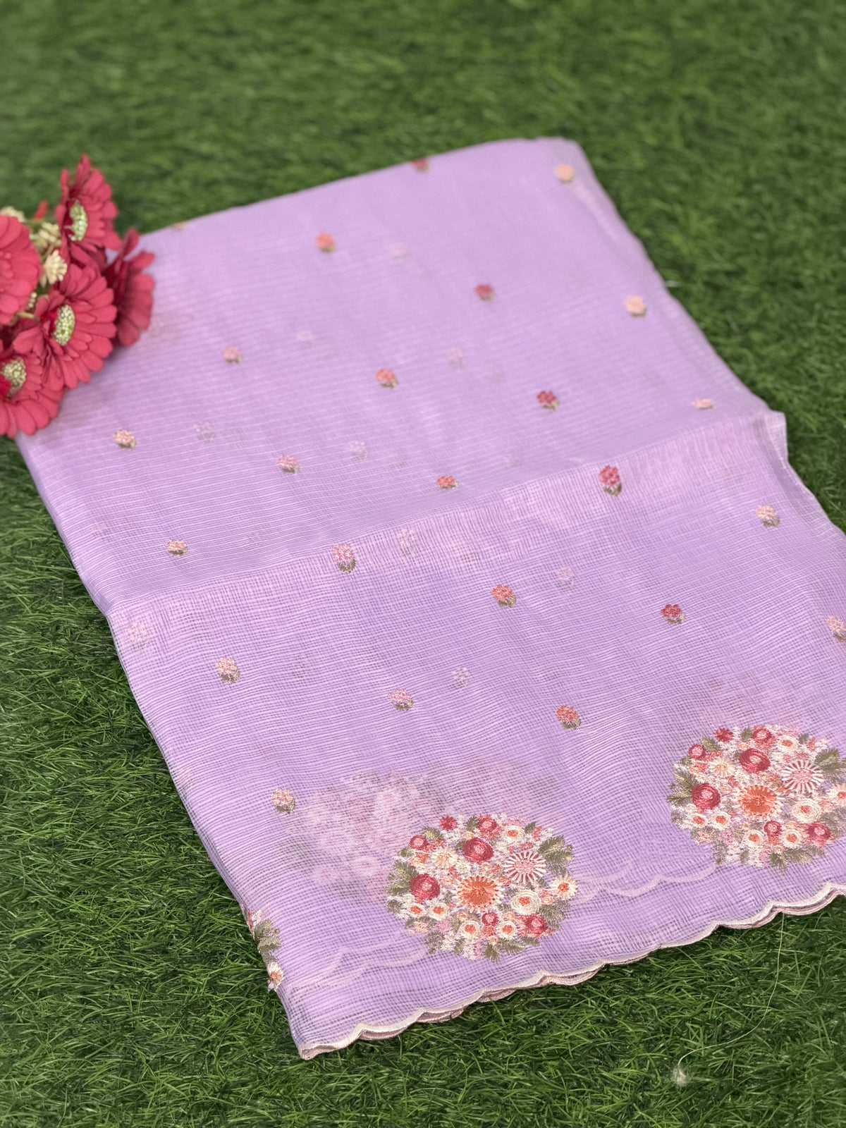 Royal Grace Net Cotta Saree