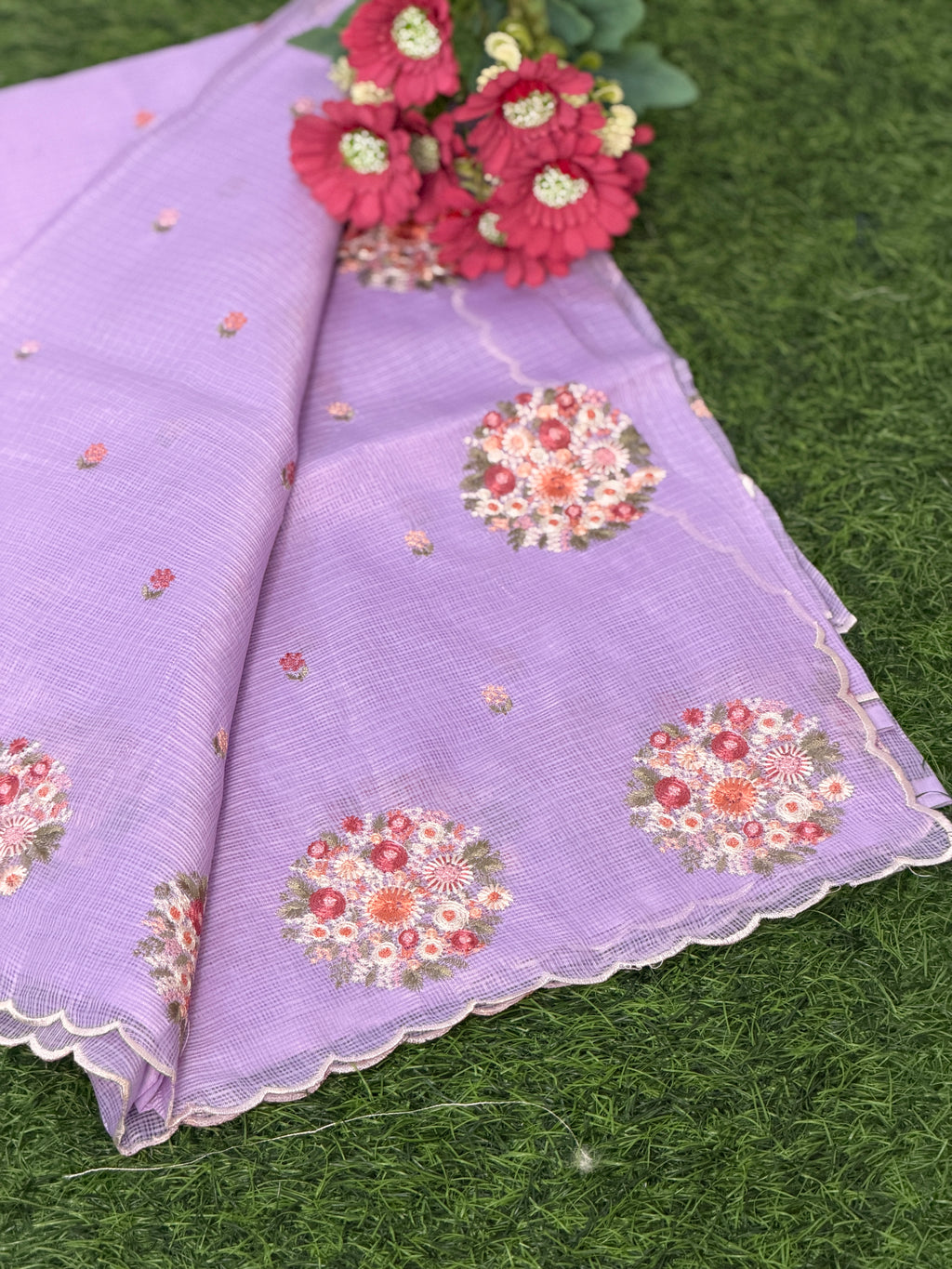 Royal Grace Net Cotta Saree