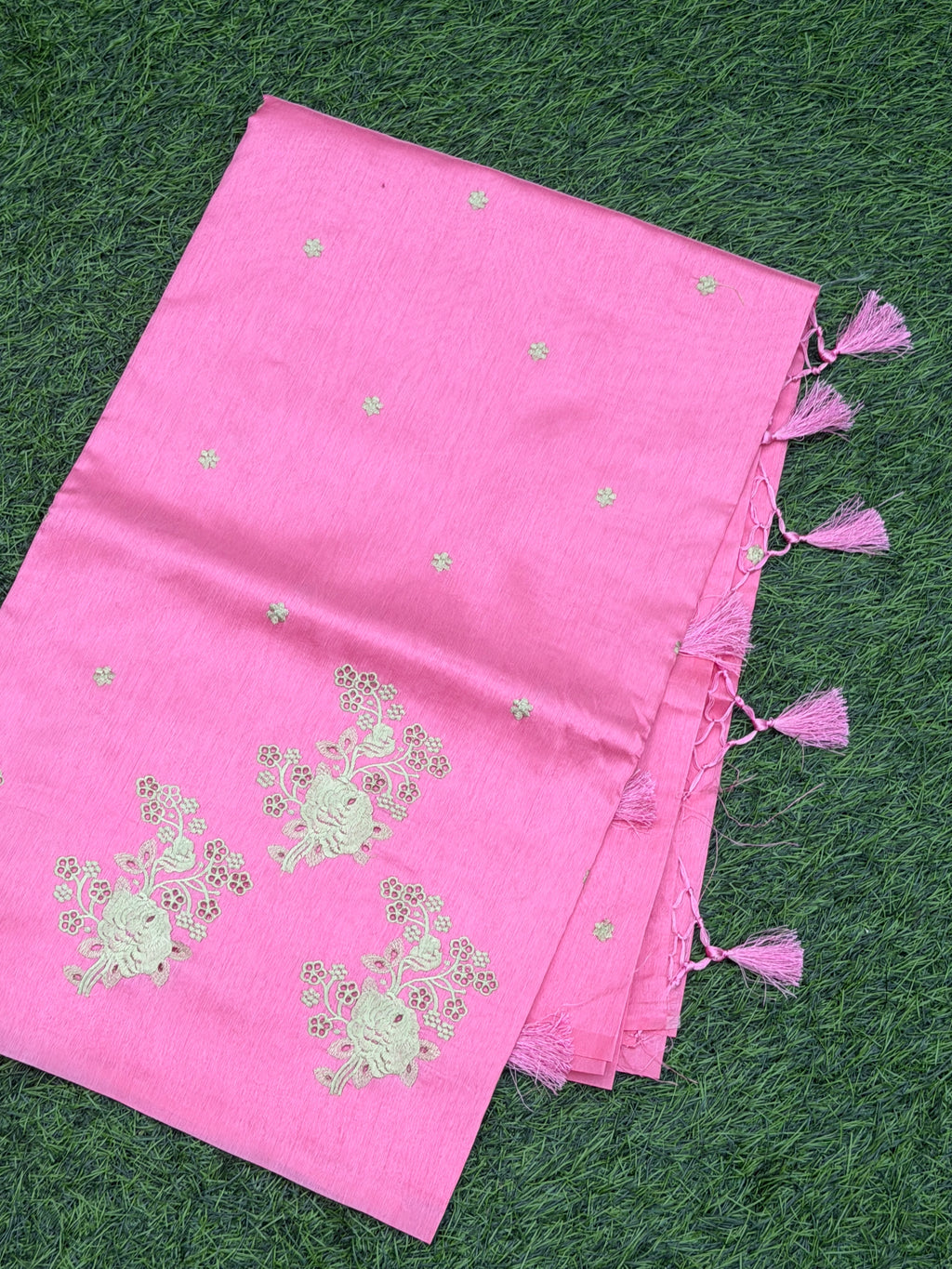 Art silk with embroidery