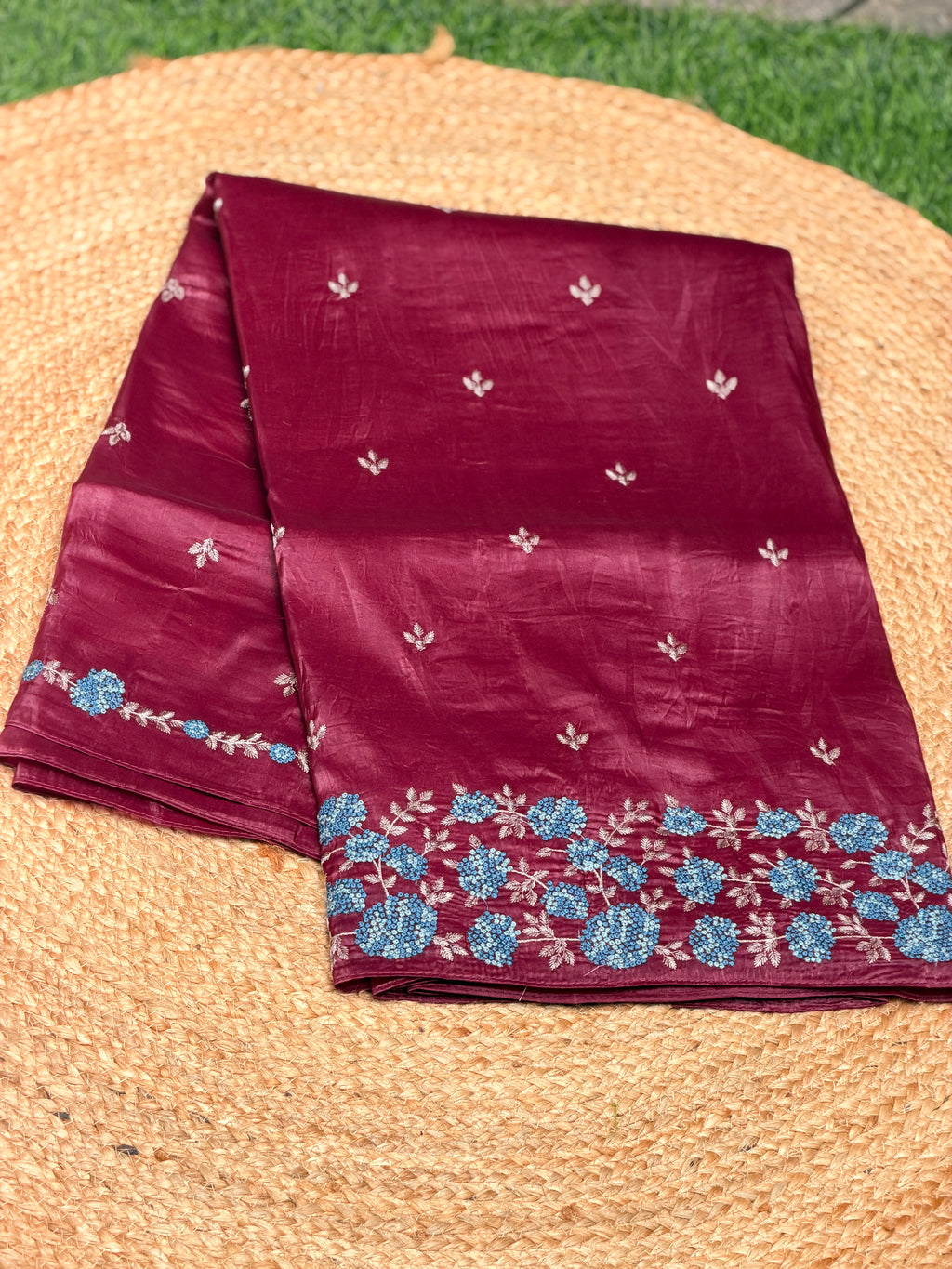Organza with Thread Embroidery