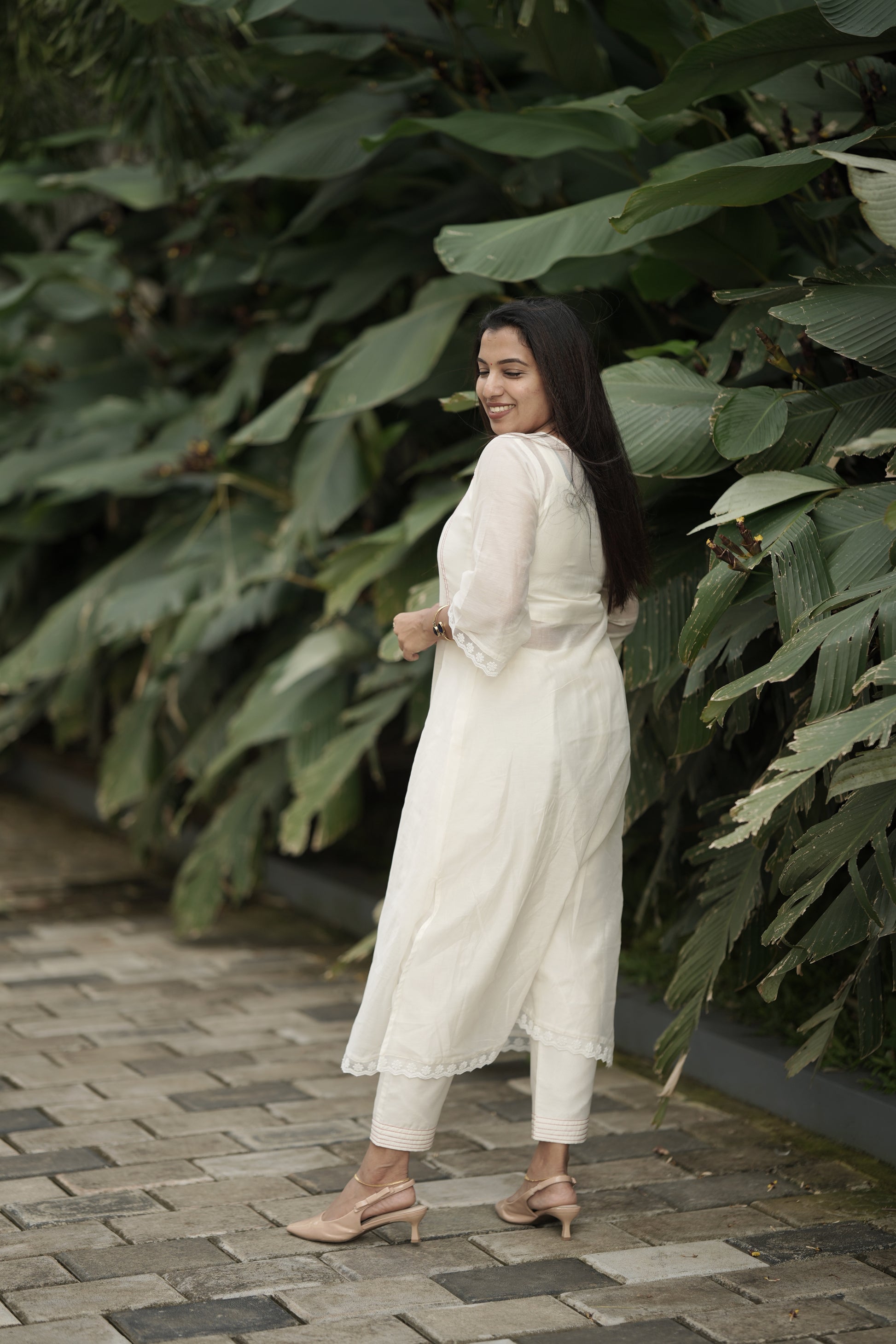 Onam Rose Kurta Set