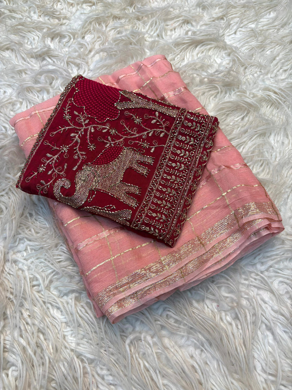 Elegant Viscose Georgette Saree