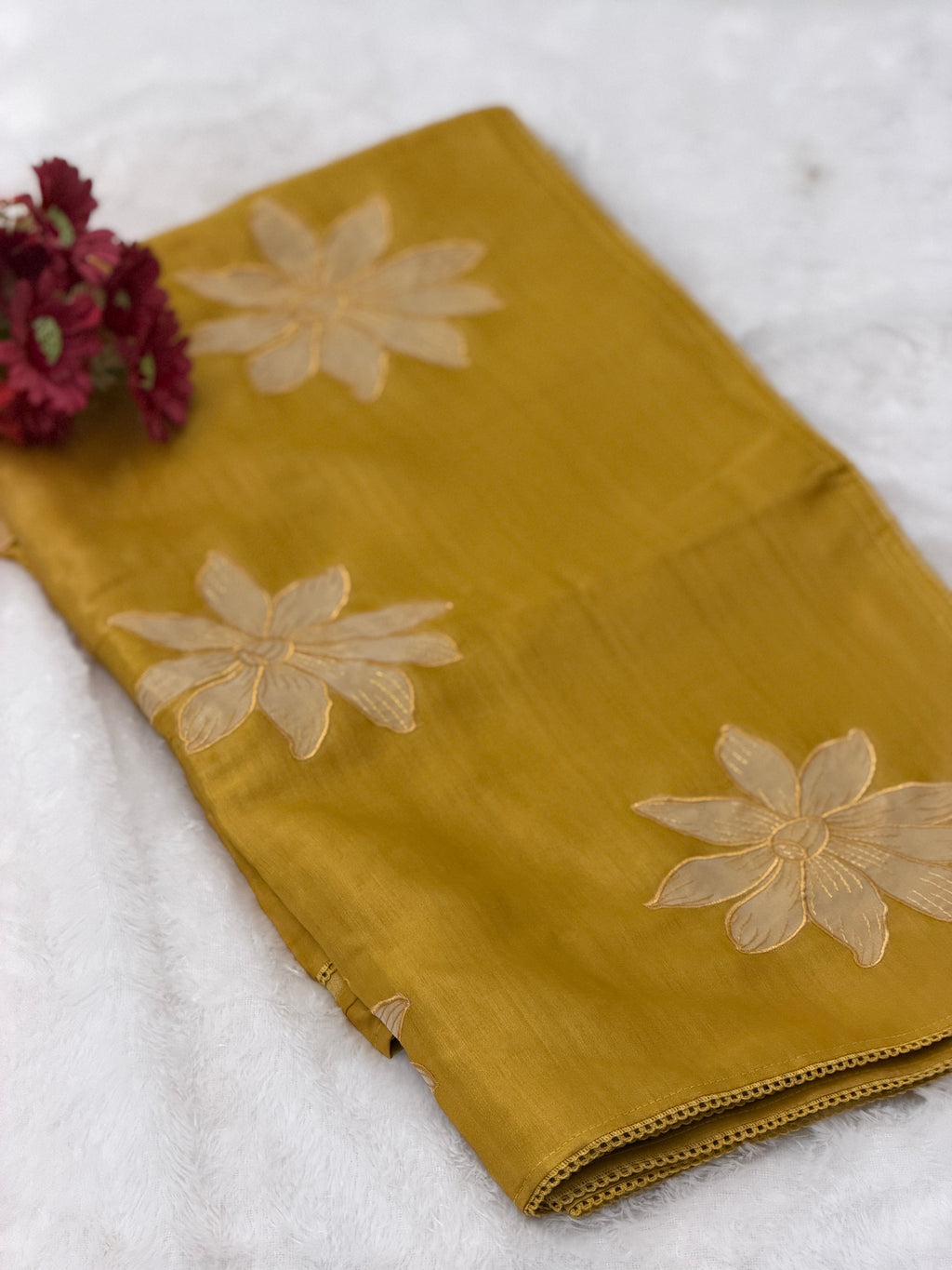Cotton silk floral saree