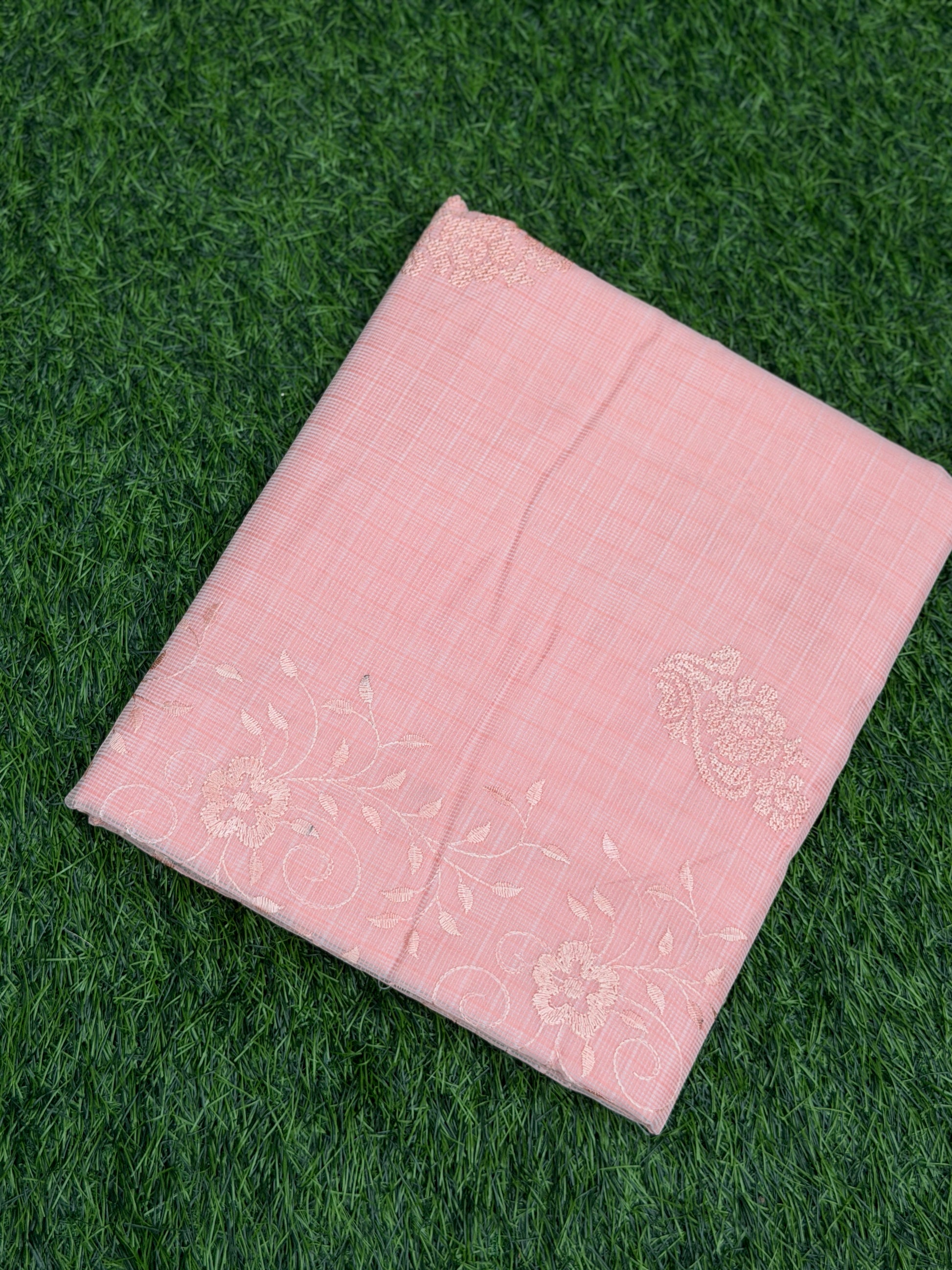 Net Cota with Self Embroidery