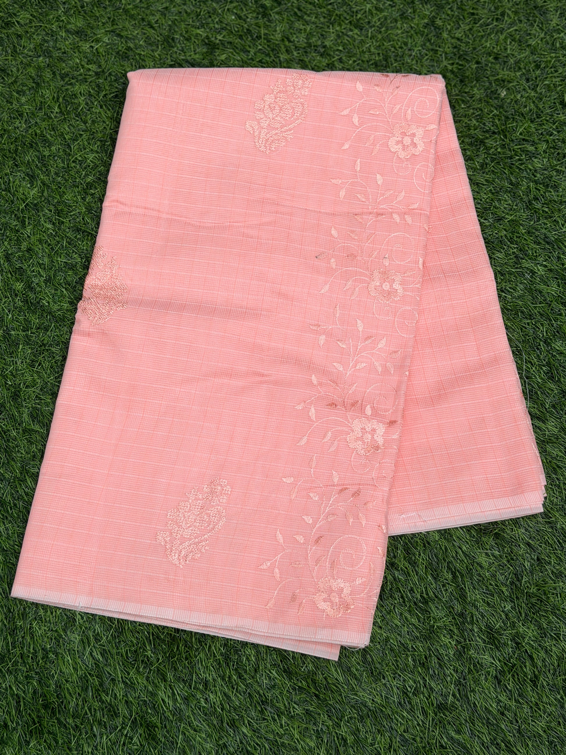 Net Cota with Self Embroidery