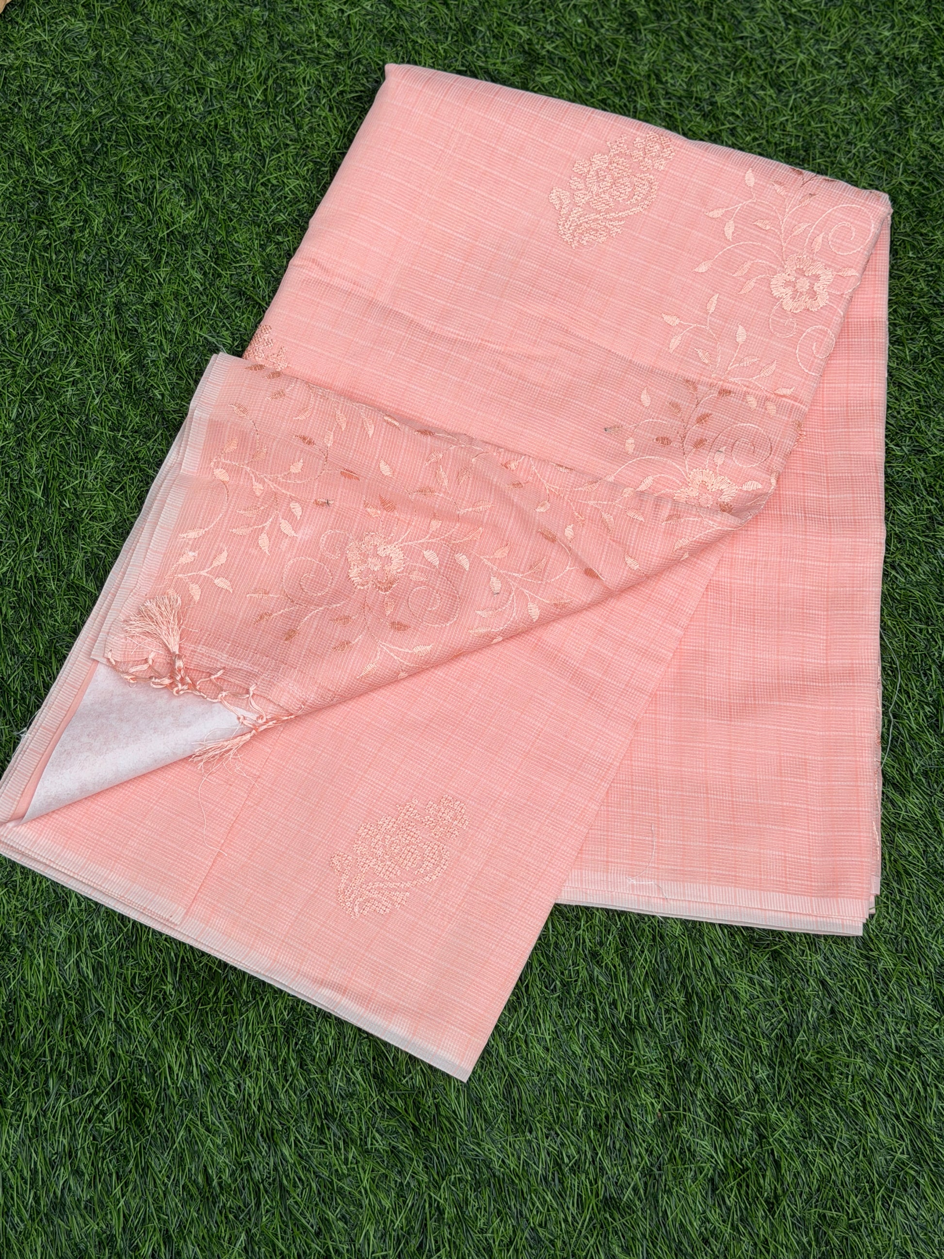 Net Cota with Self Embroidery