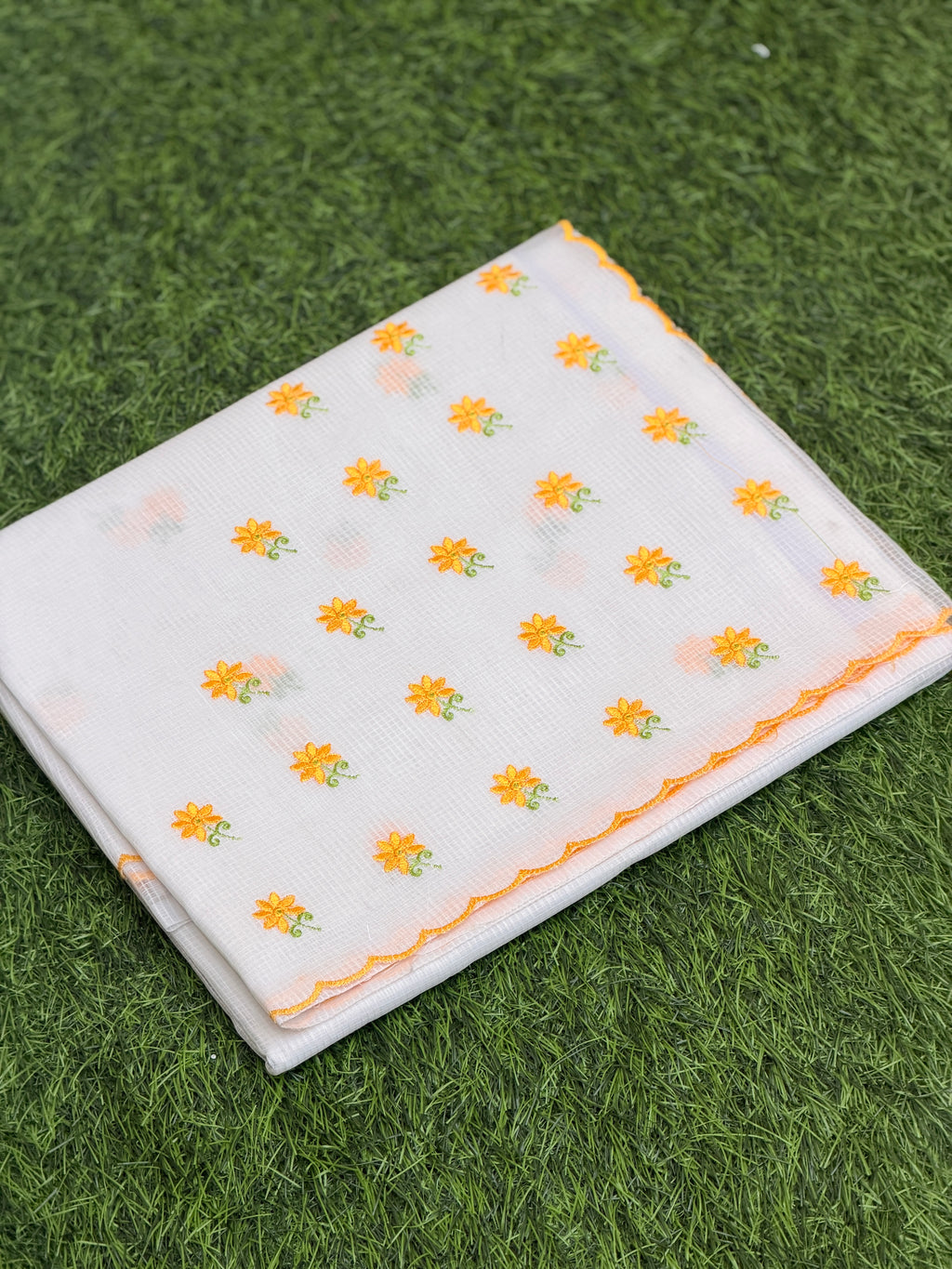 Net Kota with Embroidery