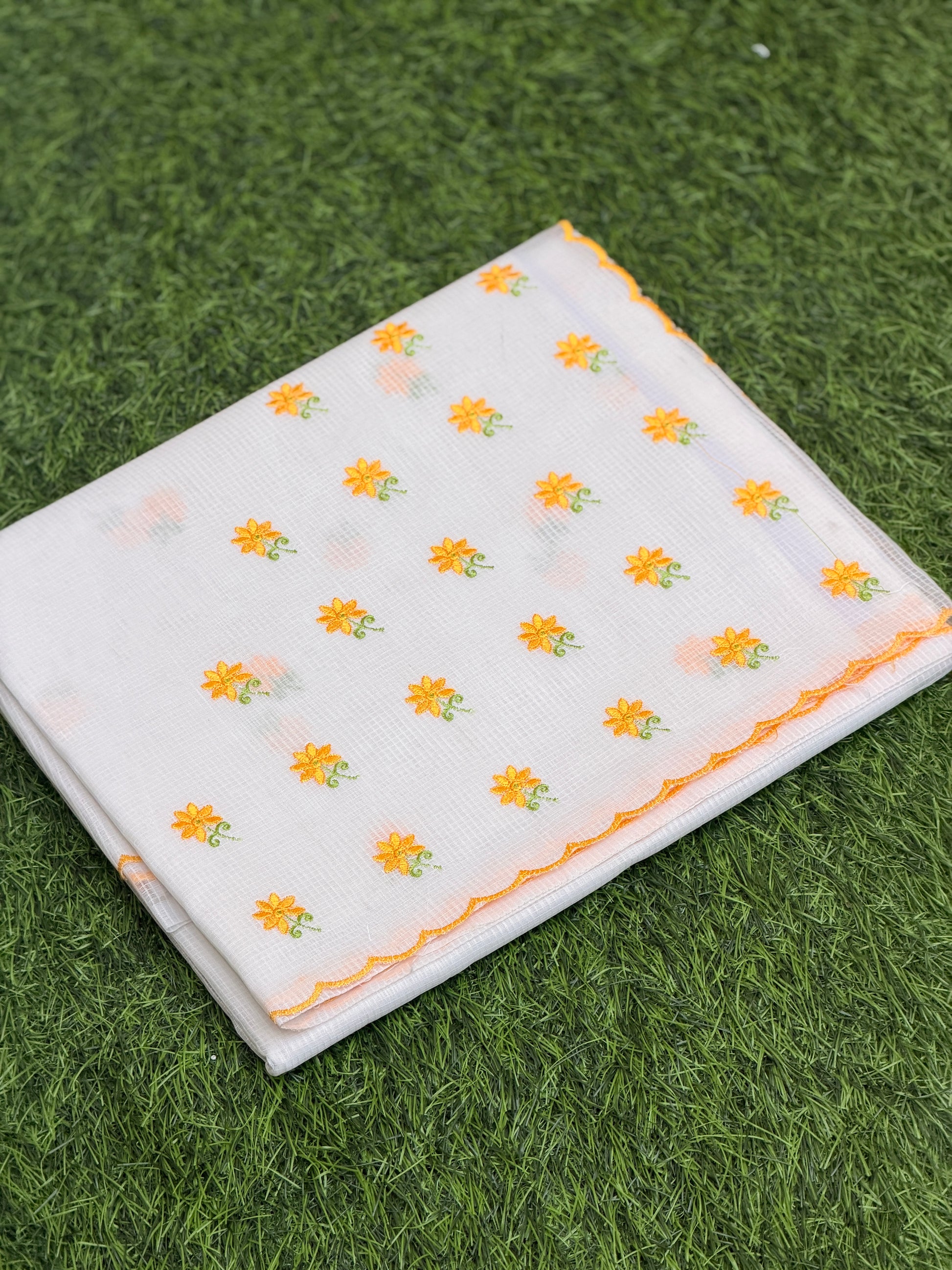 Net Kota with Embroidery