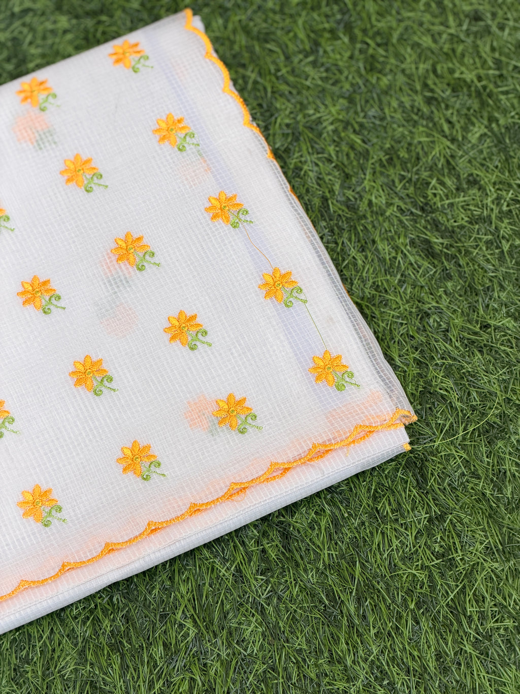Net Kota with Embroidery