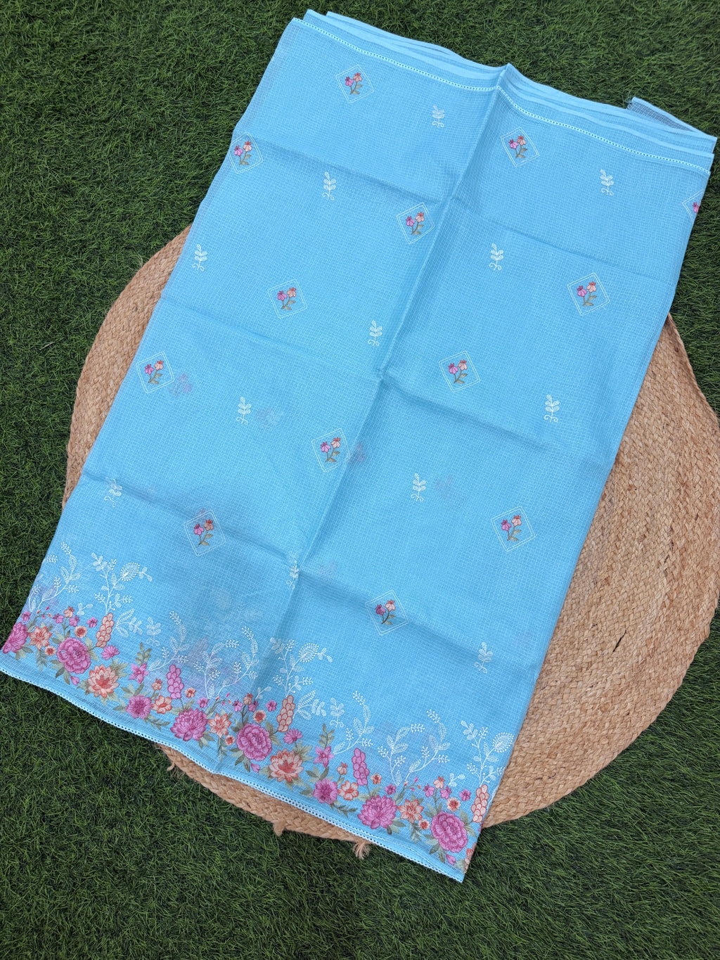 FLORAL NET COTTA EMBROIDERY