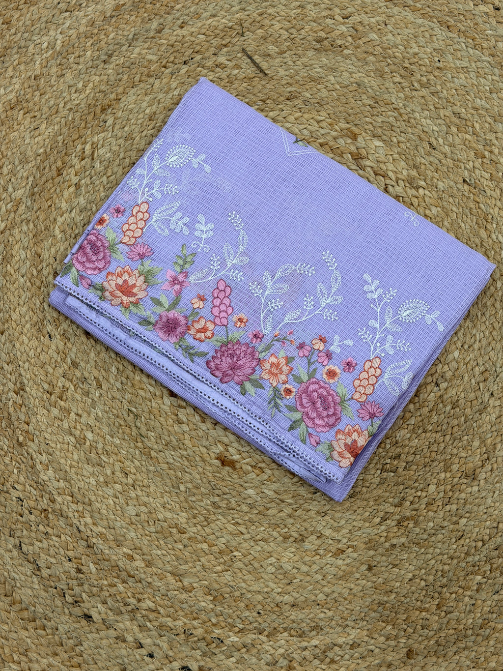 FLORAL NET COTTA EMBROIDERY