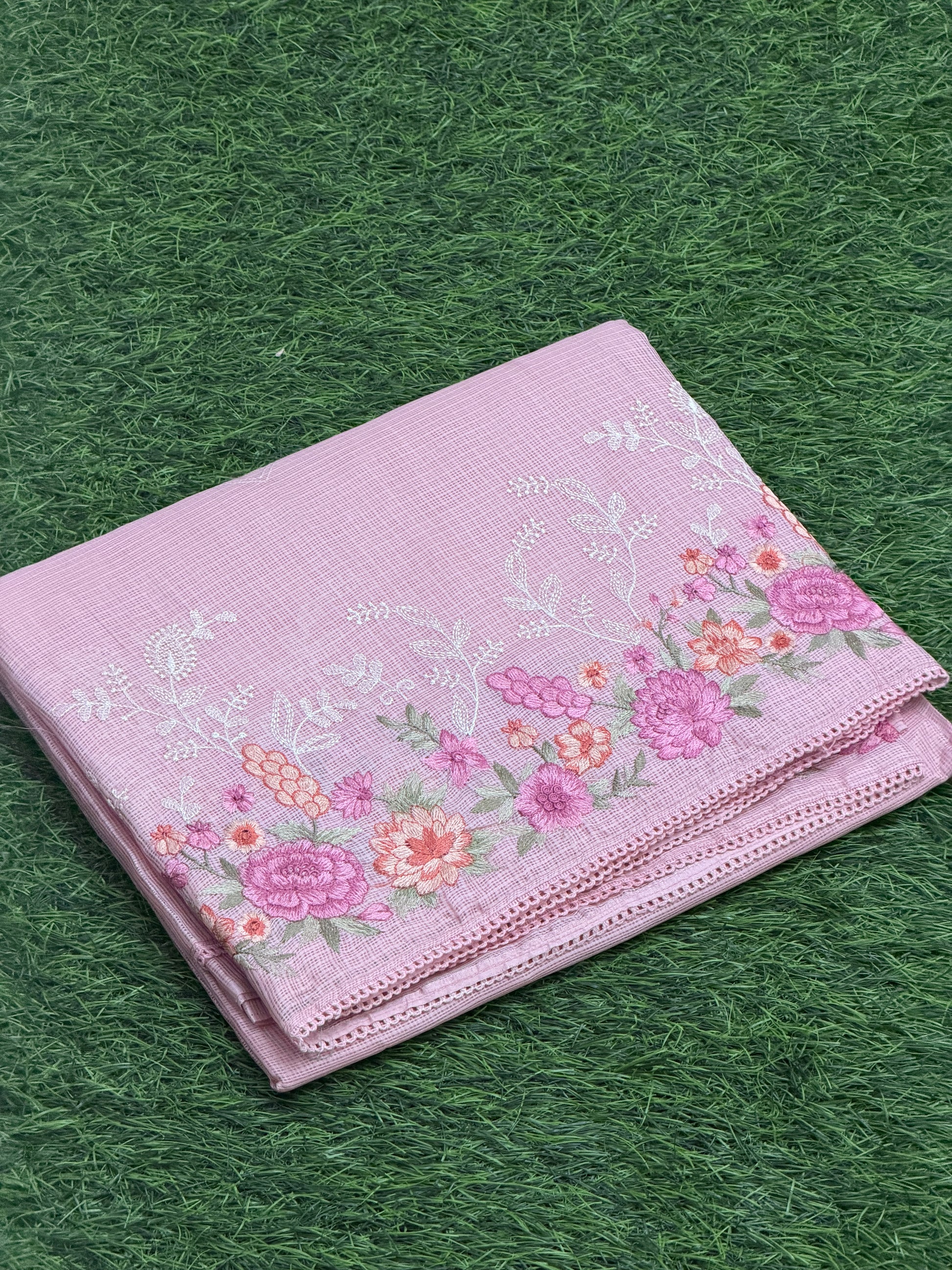 FLORAL NET COTTA EMBROIDERY