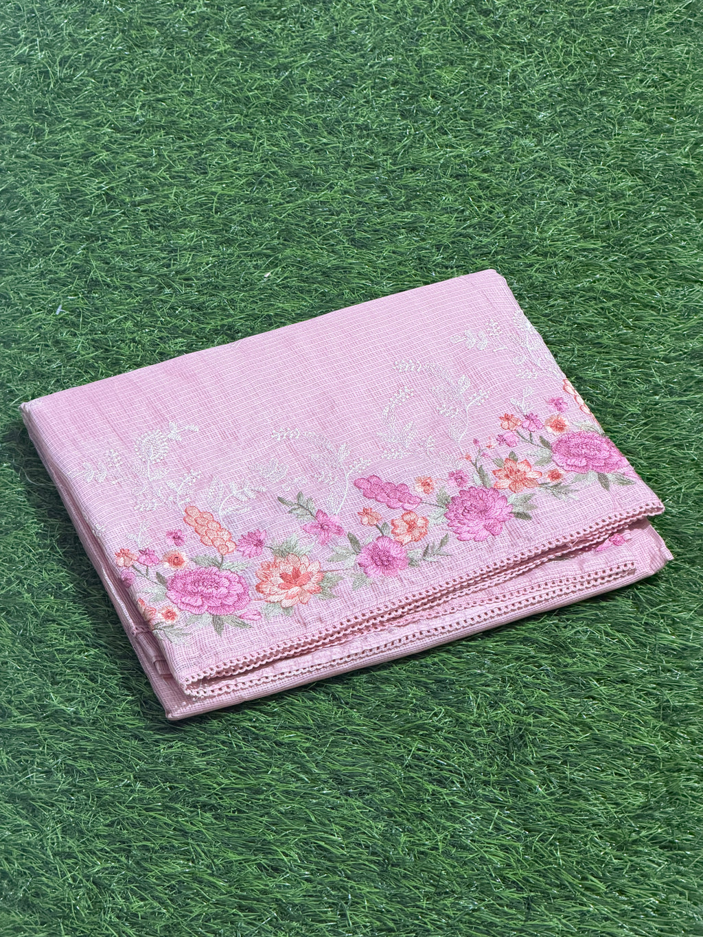 FLORAL NET COTTA EMBROIDERY