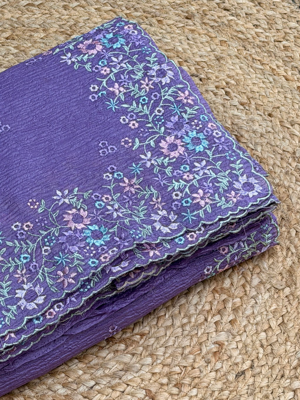 PREMIUM CRUSHED ORGANZA SAREE