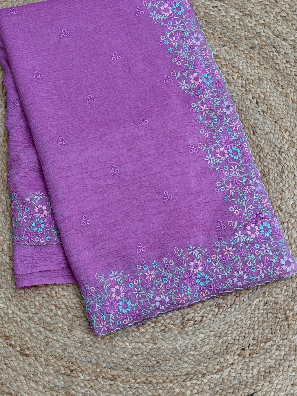PREMIUM CRUSHED ORGANZA SAREE