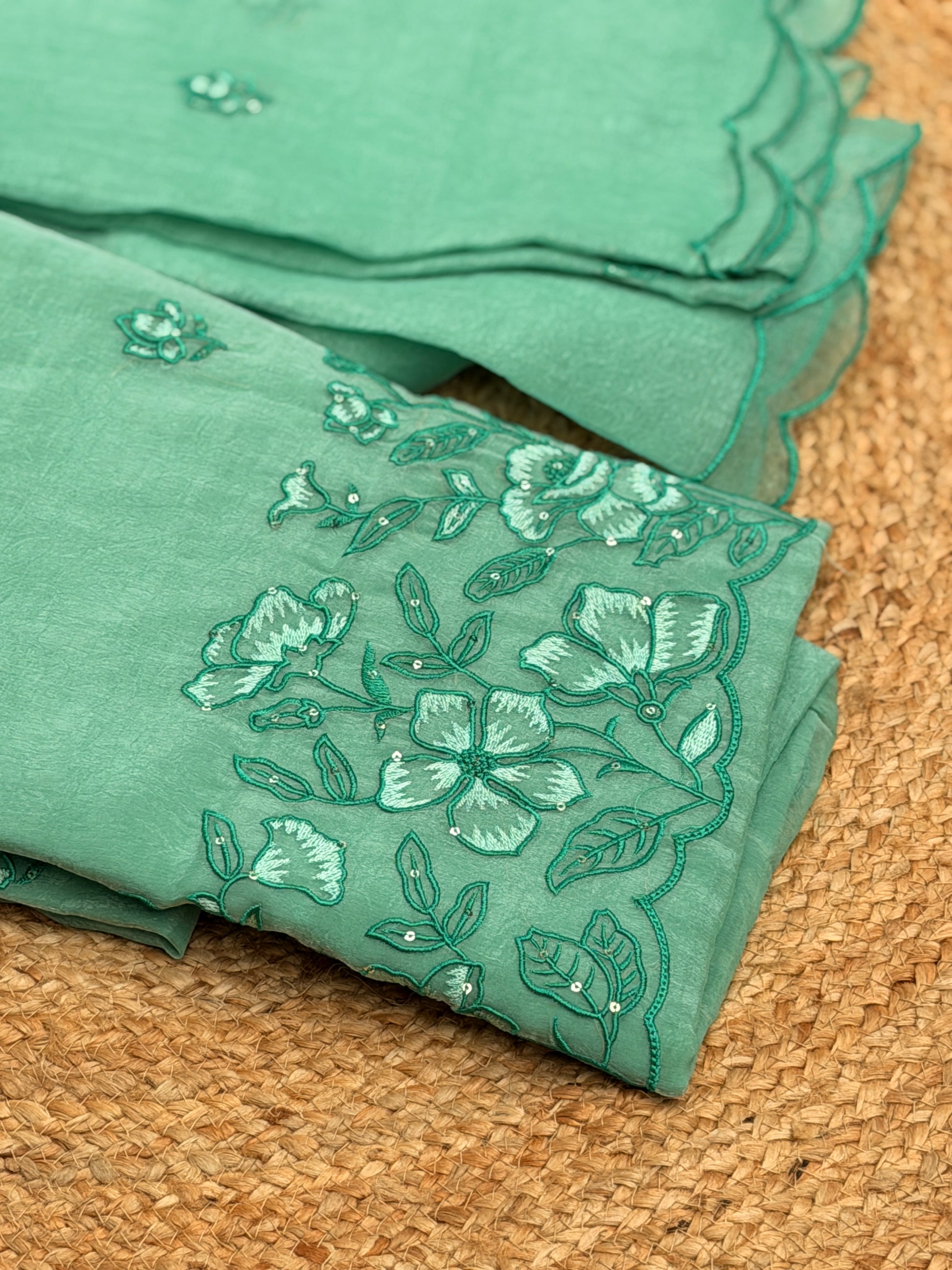 Organza with Embroidery