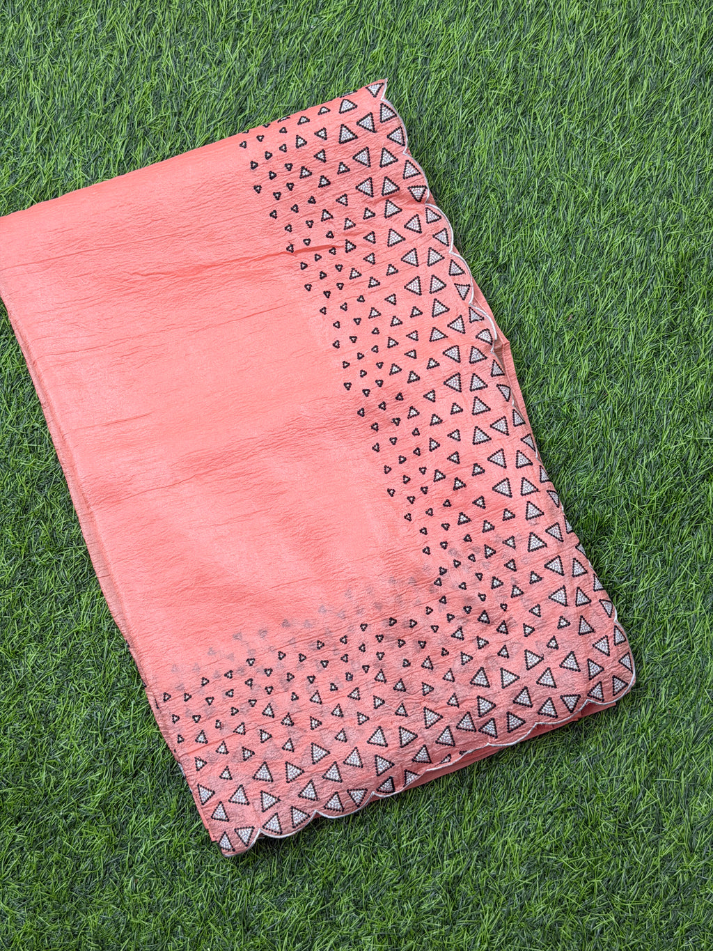 DESIGNER ORGANZA SAREE WITH THREAD WORK BORDER