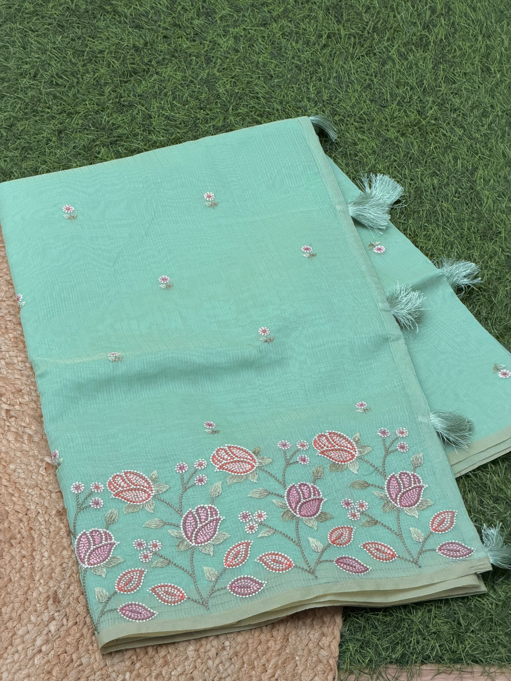 Elegant Net cotta saree