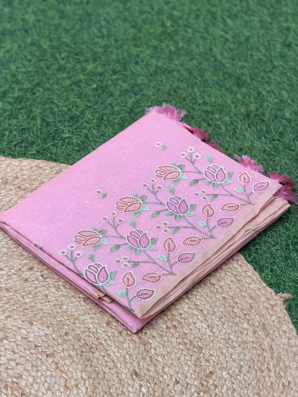Elegant Net Cotta Saree