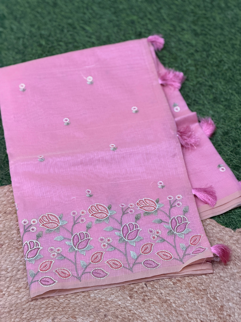 Elegant Net Cotta Saree
