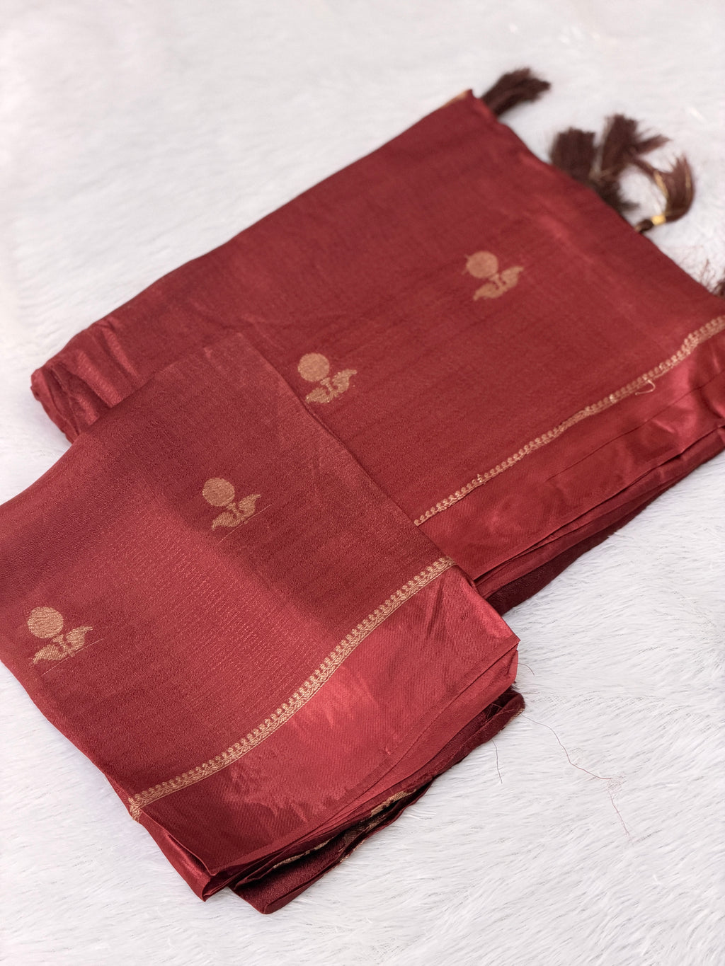 Jute viscose saree