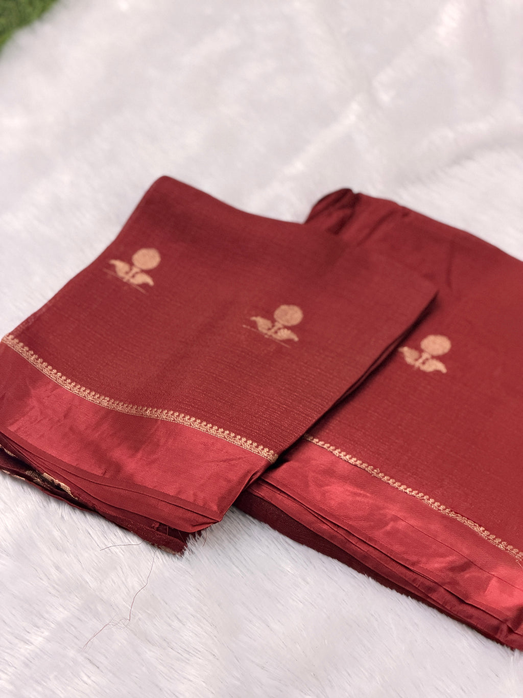 Jute viscose saree