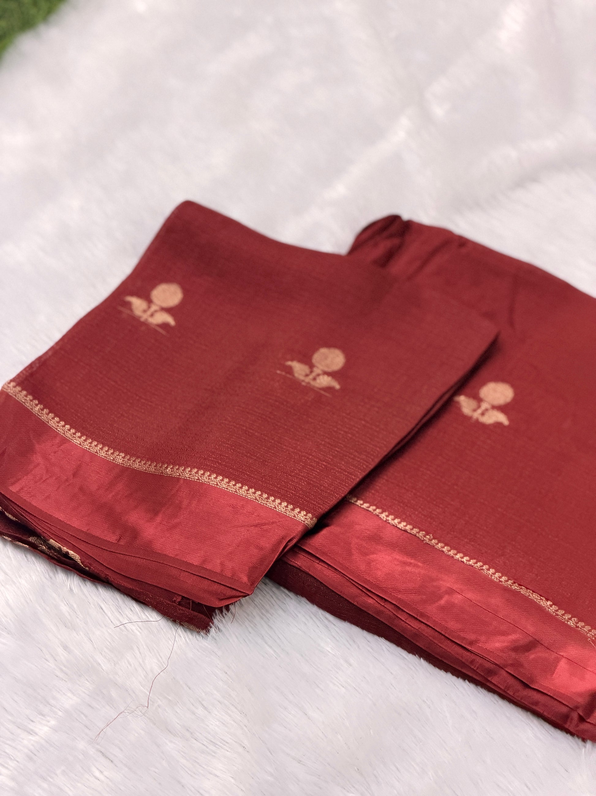 Jute viscose saree