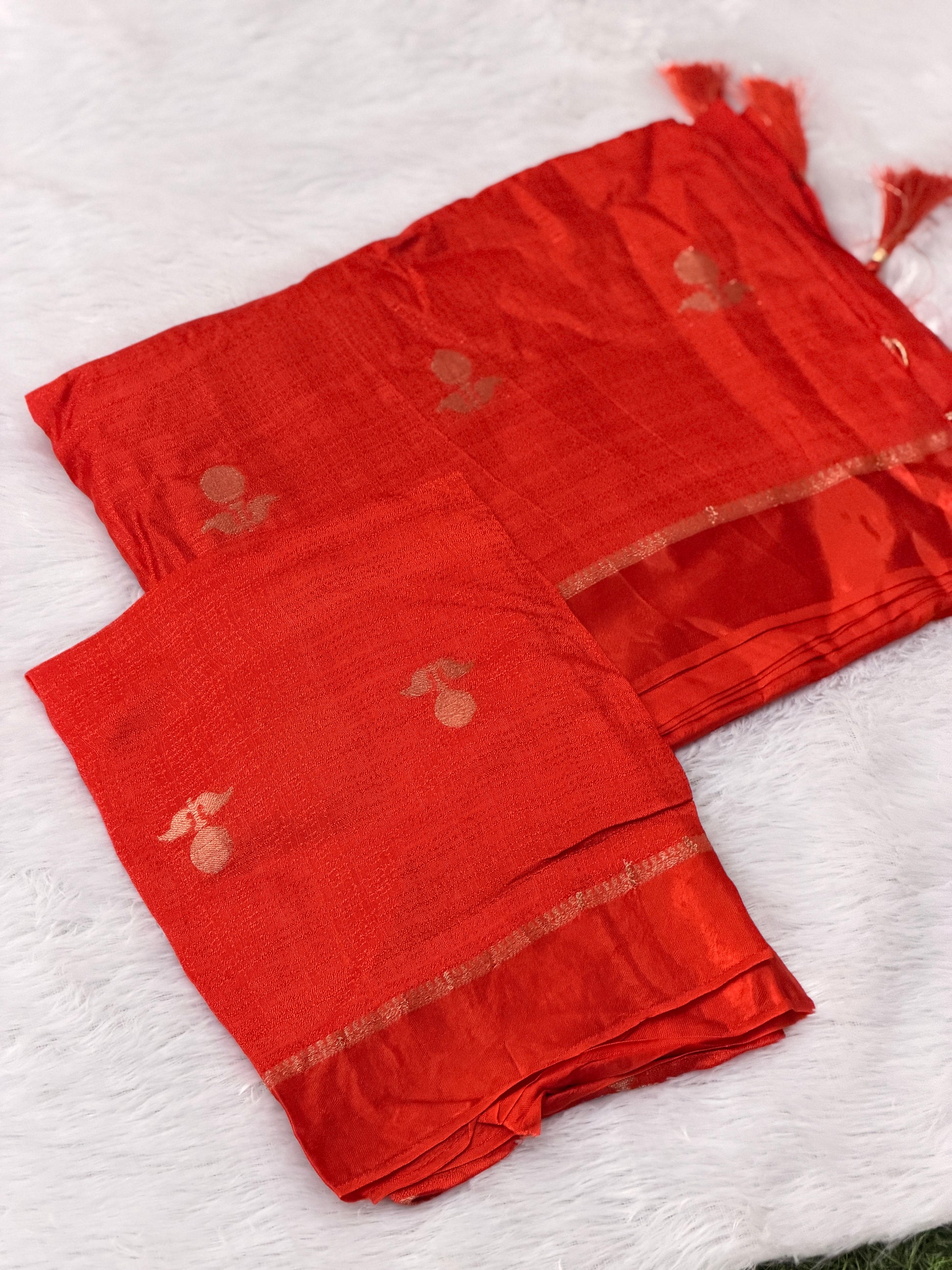 Jute viscose saree