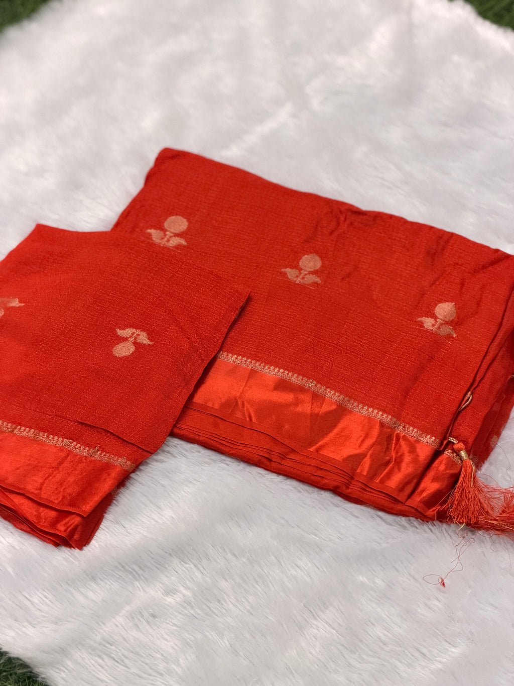 Jute viscose saree