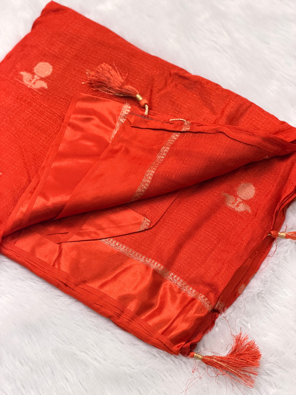 Jute viscose saree