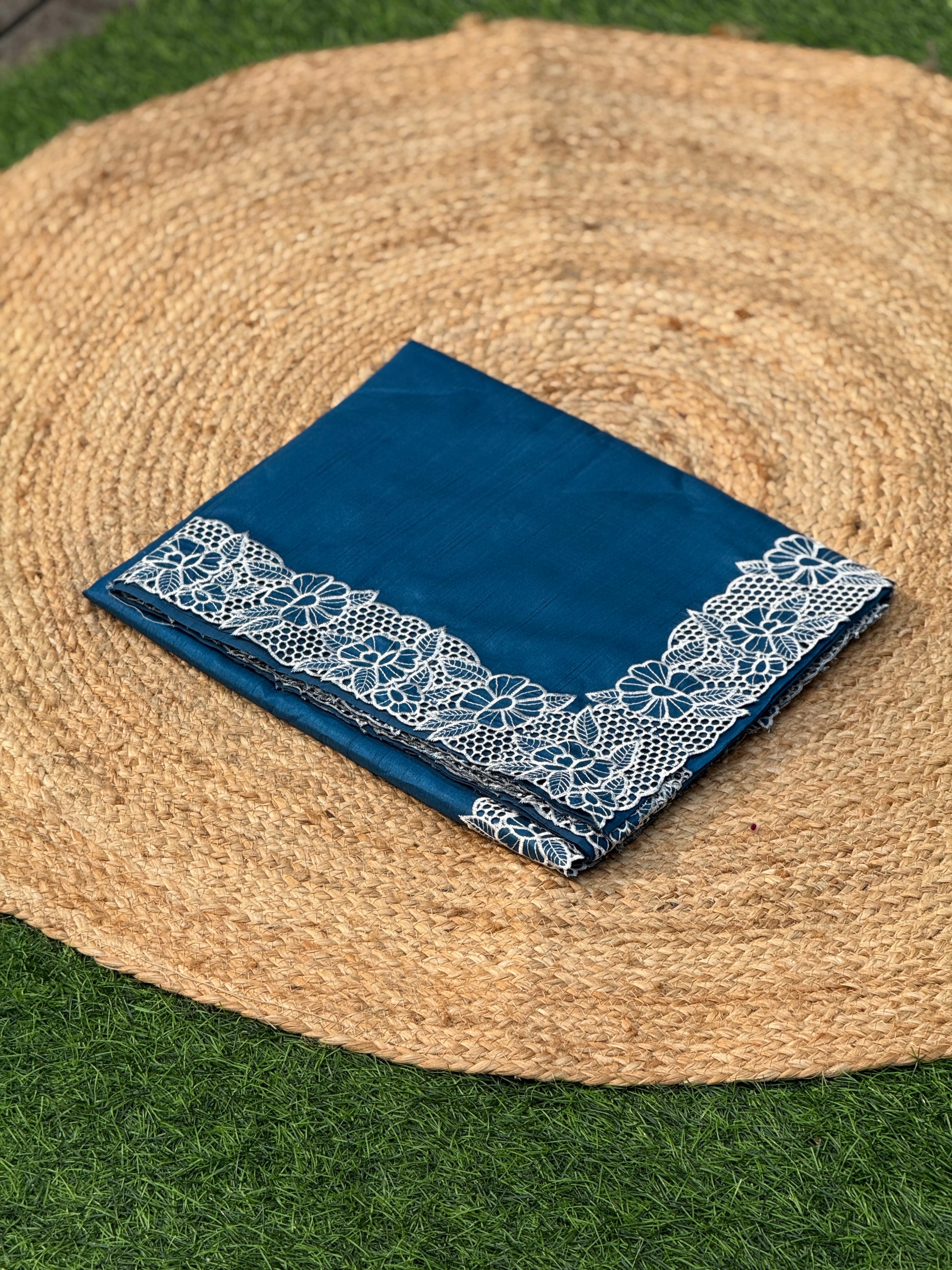 White Embroidery Cut Work