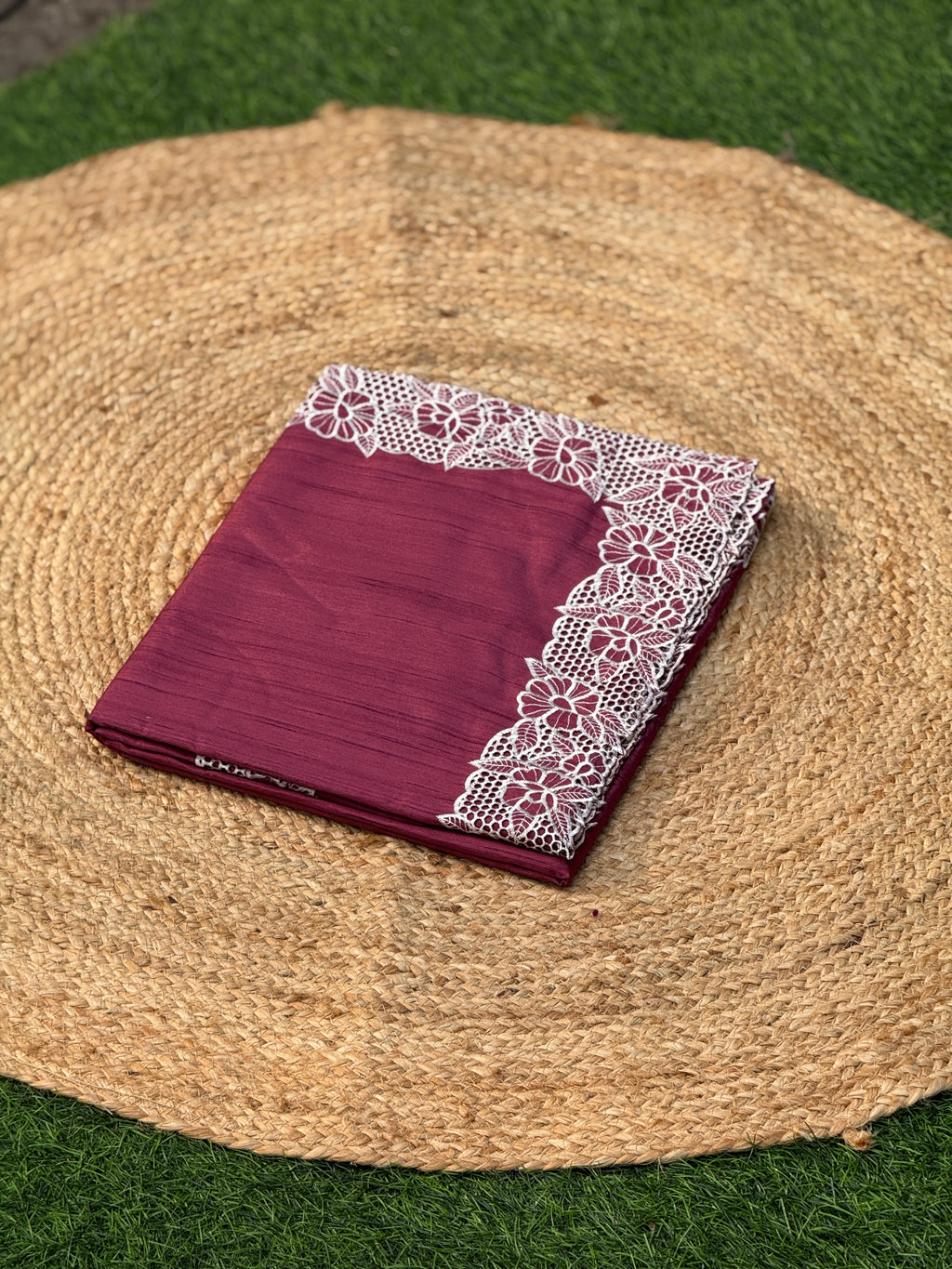 White Embroidery Cut Work