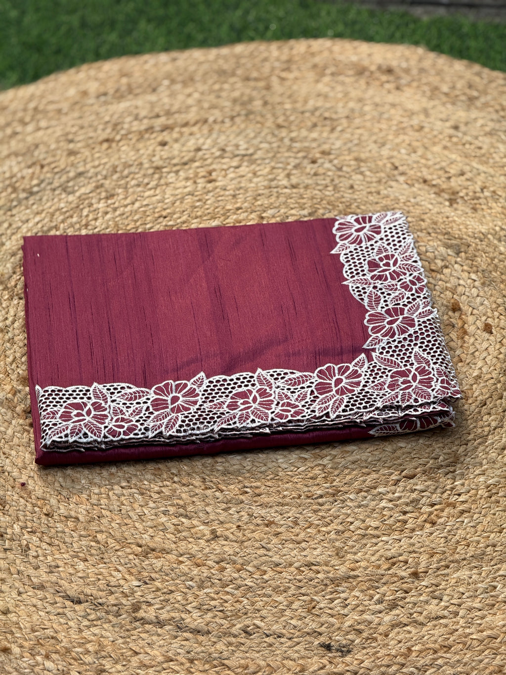 White Embroidery Cut Work