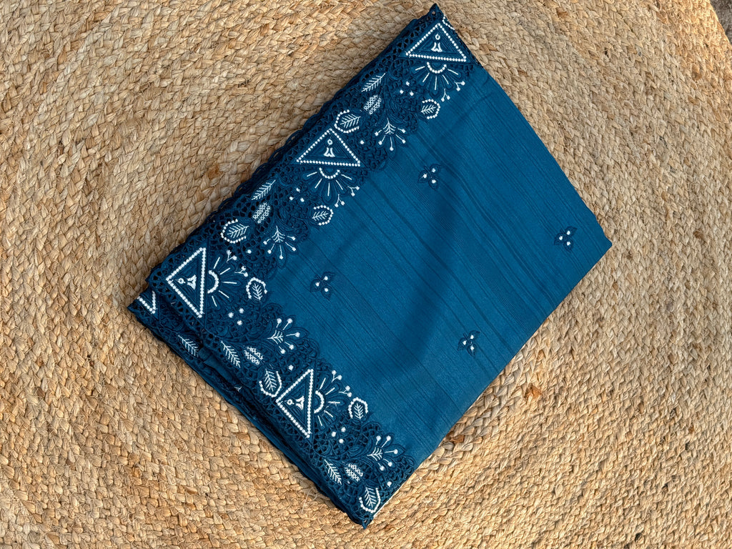 Cut Work Saree