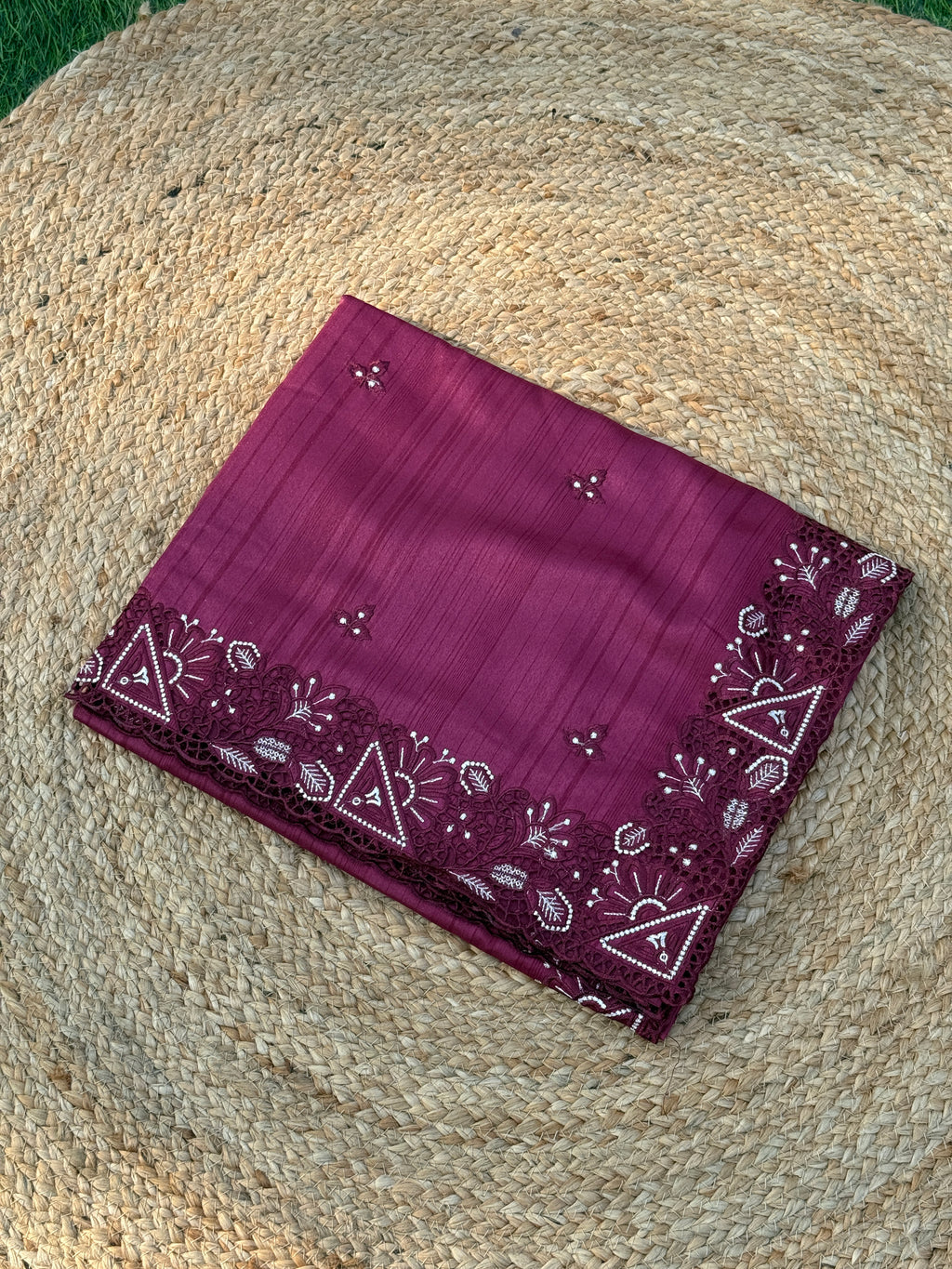 Cut Work Saree