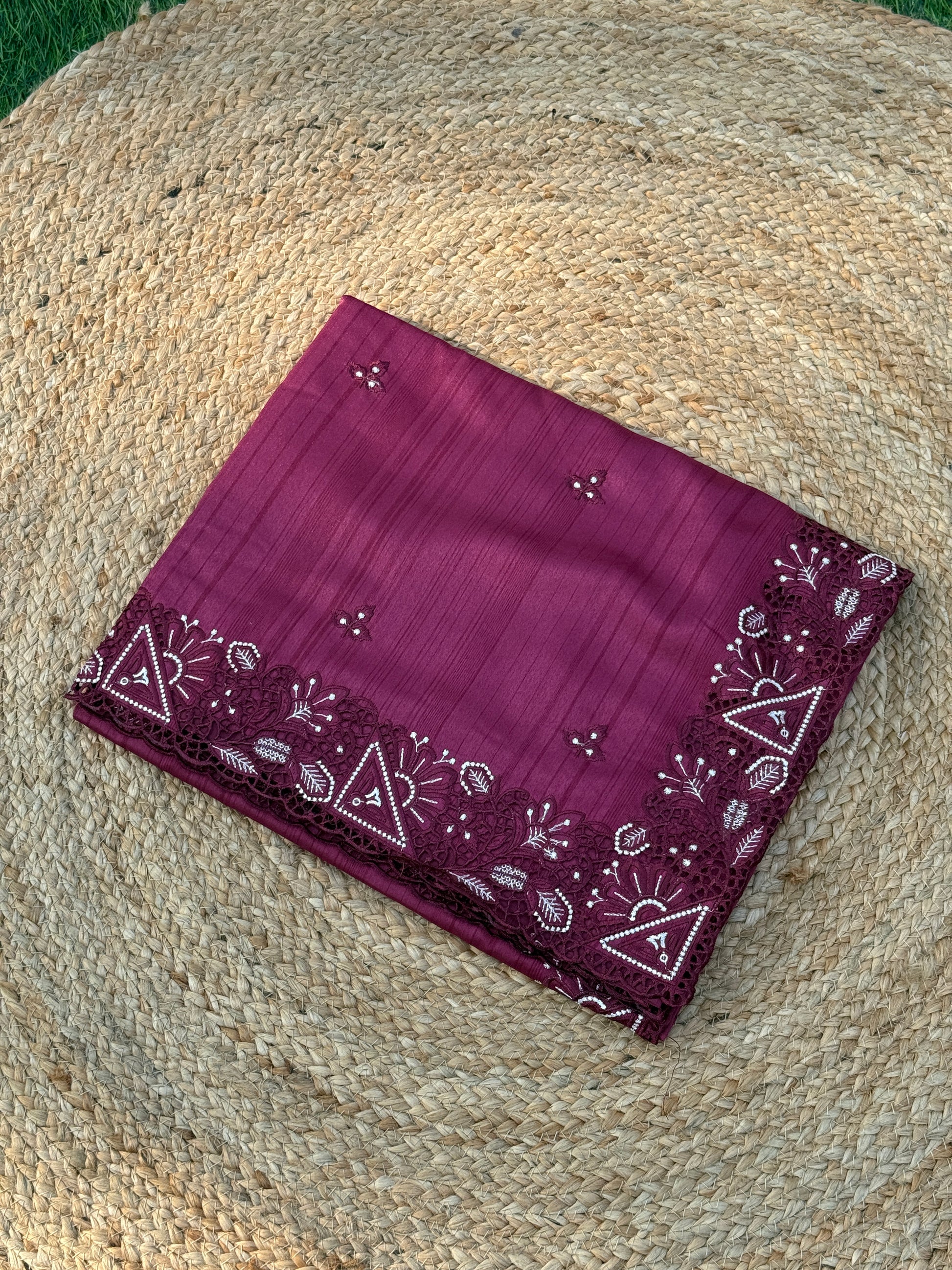 Cut Work Saree