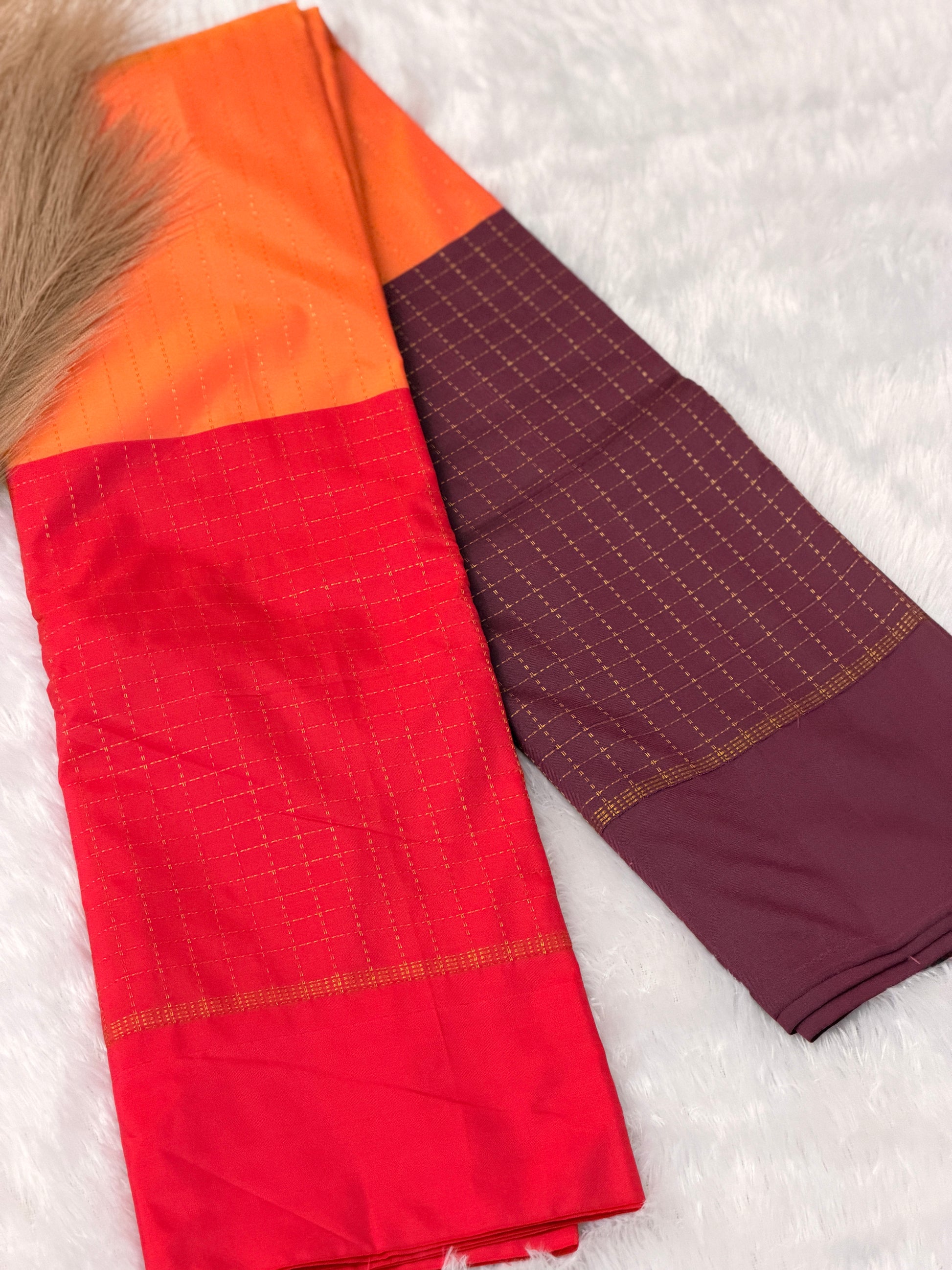 Ethnic semi silk saree