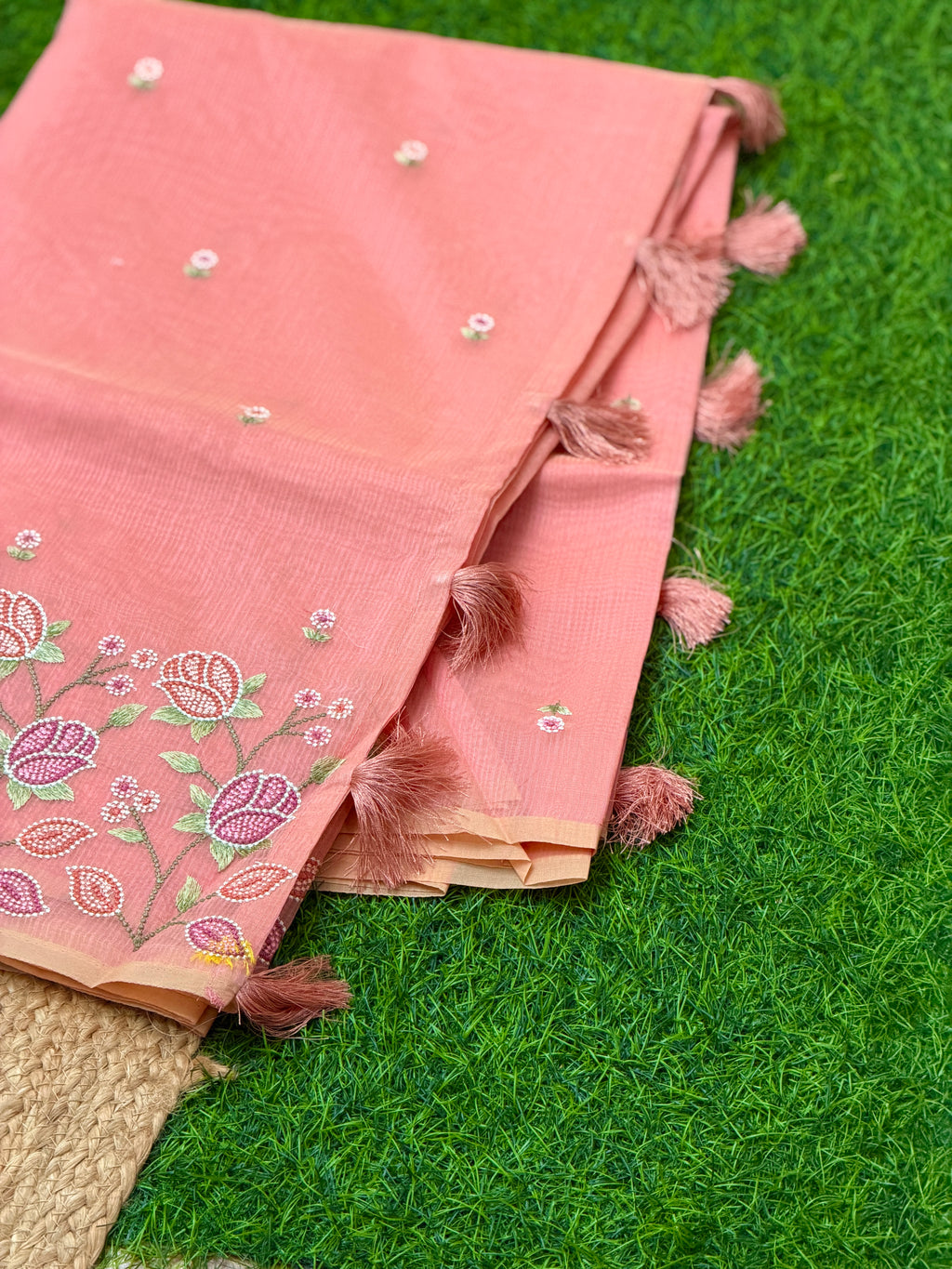 Elegant Net Cotta Saree