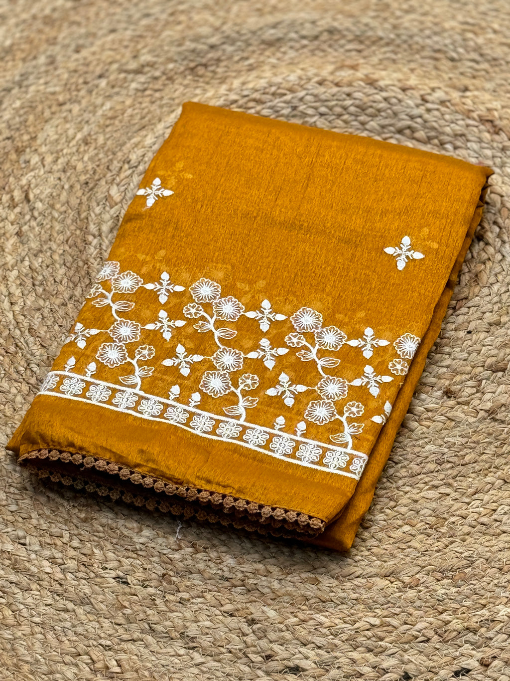 Thread work saree