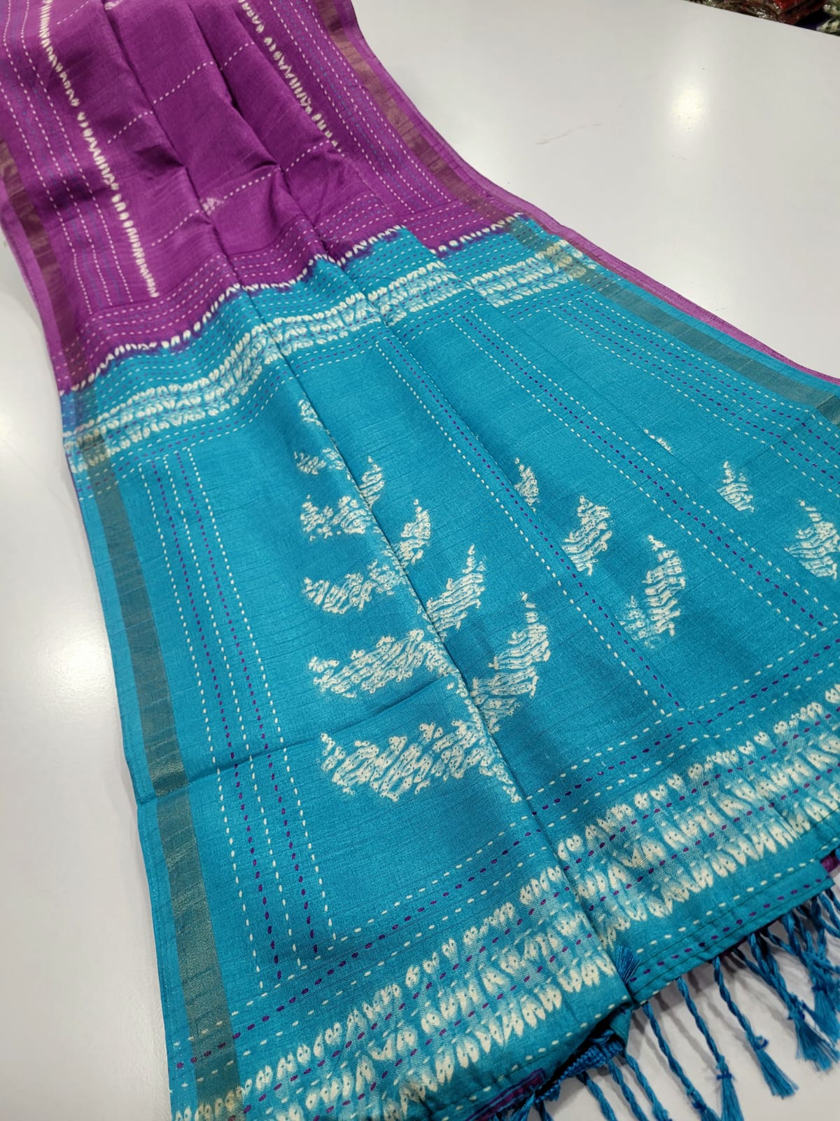 Semi tusser silk