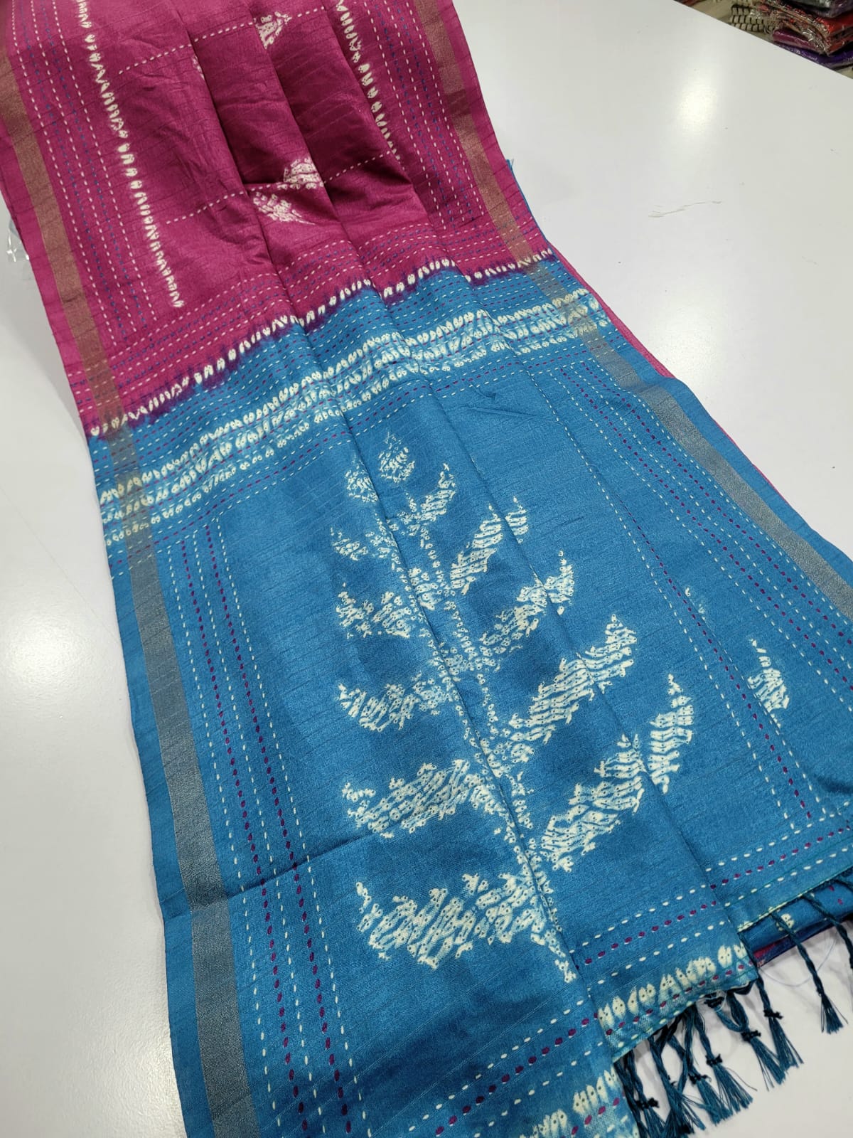 Semi tusser silk