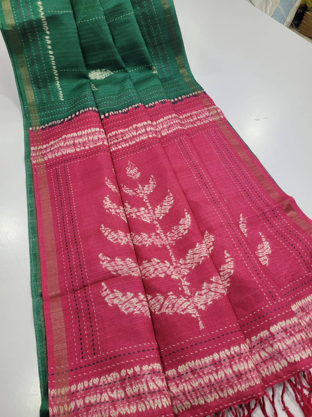 Semi tusser silk