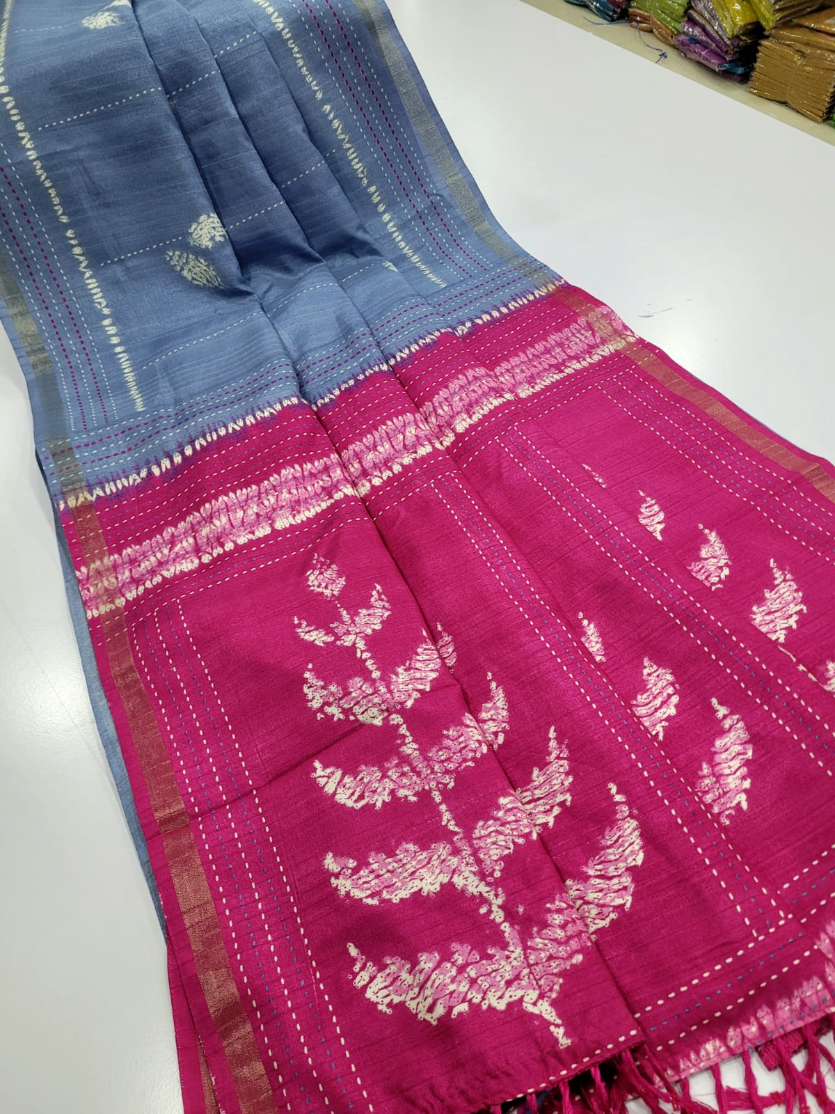 Semi tusser silk